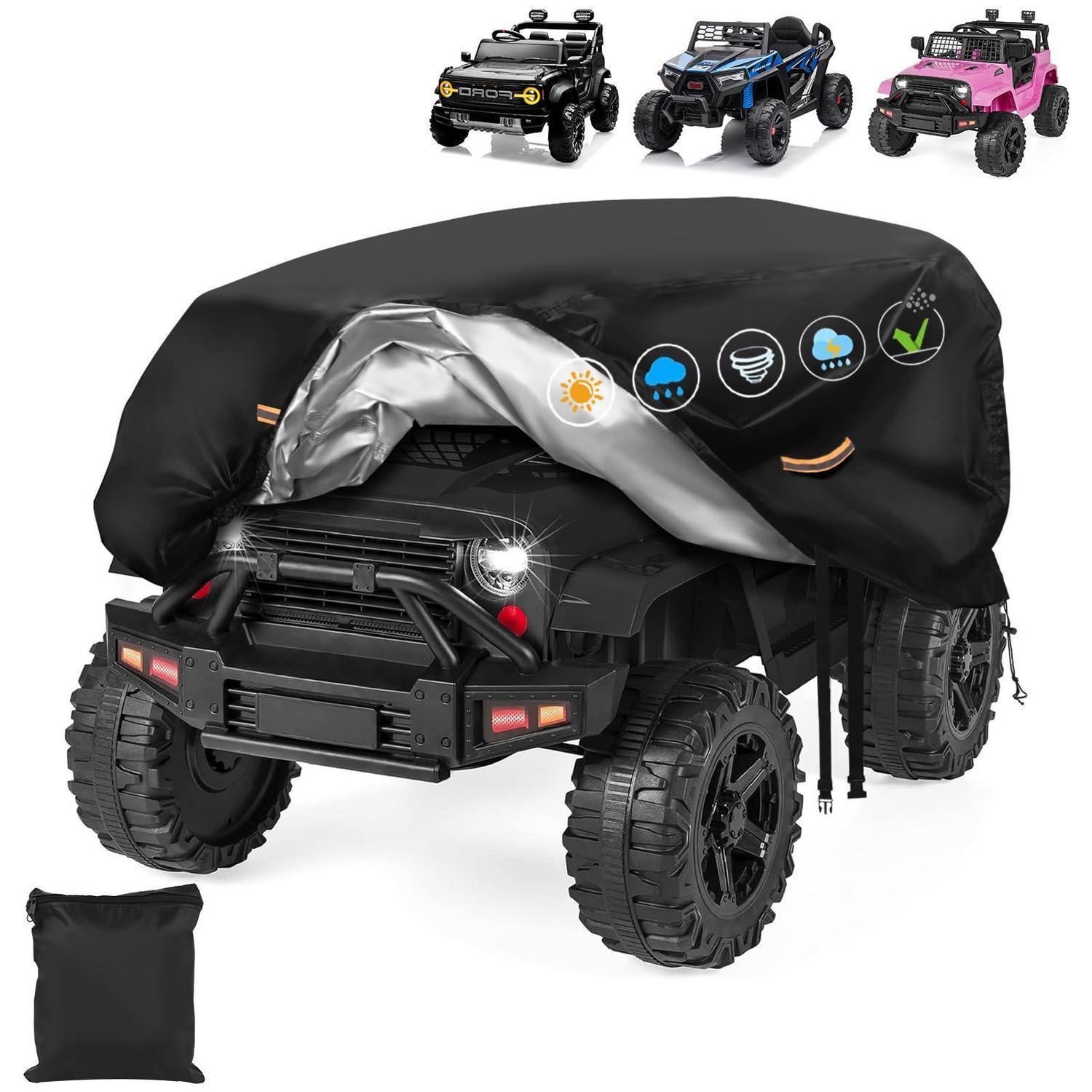 Kinder Elektroauto Abdeckung, Wasserdicht, 140x84x81cm, 2-sitzer, 900d Oxford