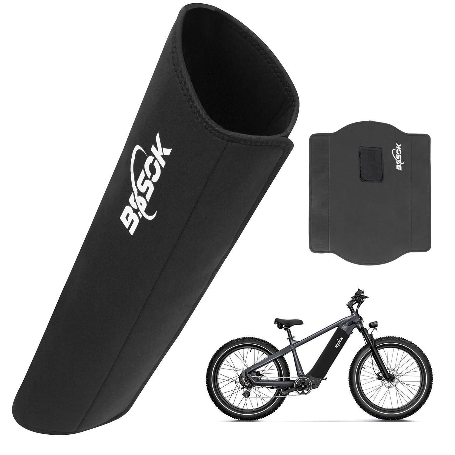 E Bike Akku Schutzhülle Neopren 5mm Schwarz Universal Passform Kälteschutz