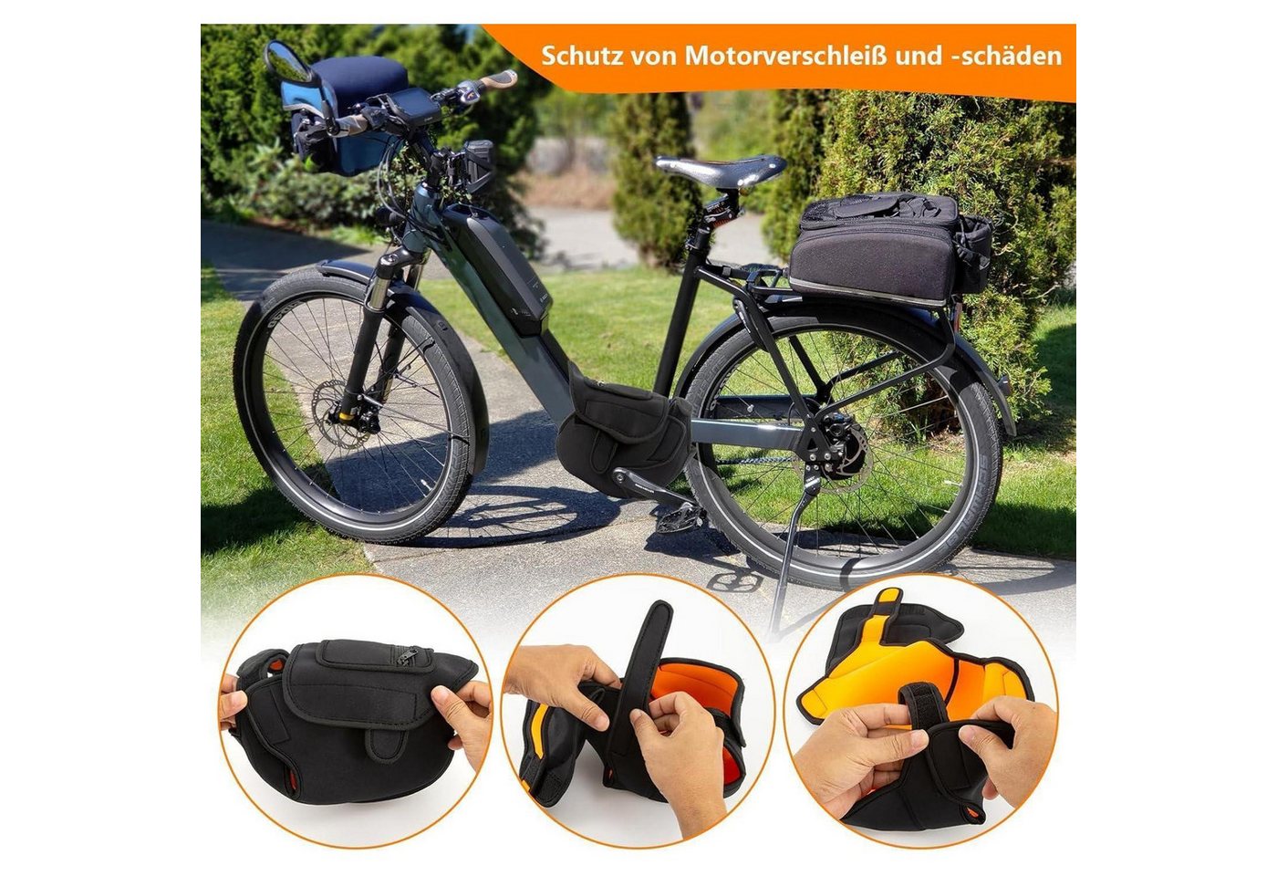 E-bike Motorschutzhülle Neopren Universell Für Bosch, Shimano, Brose, Yamaha