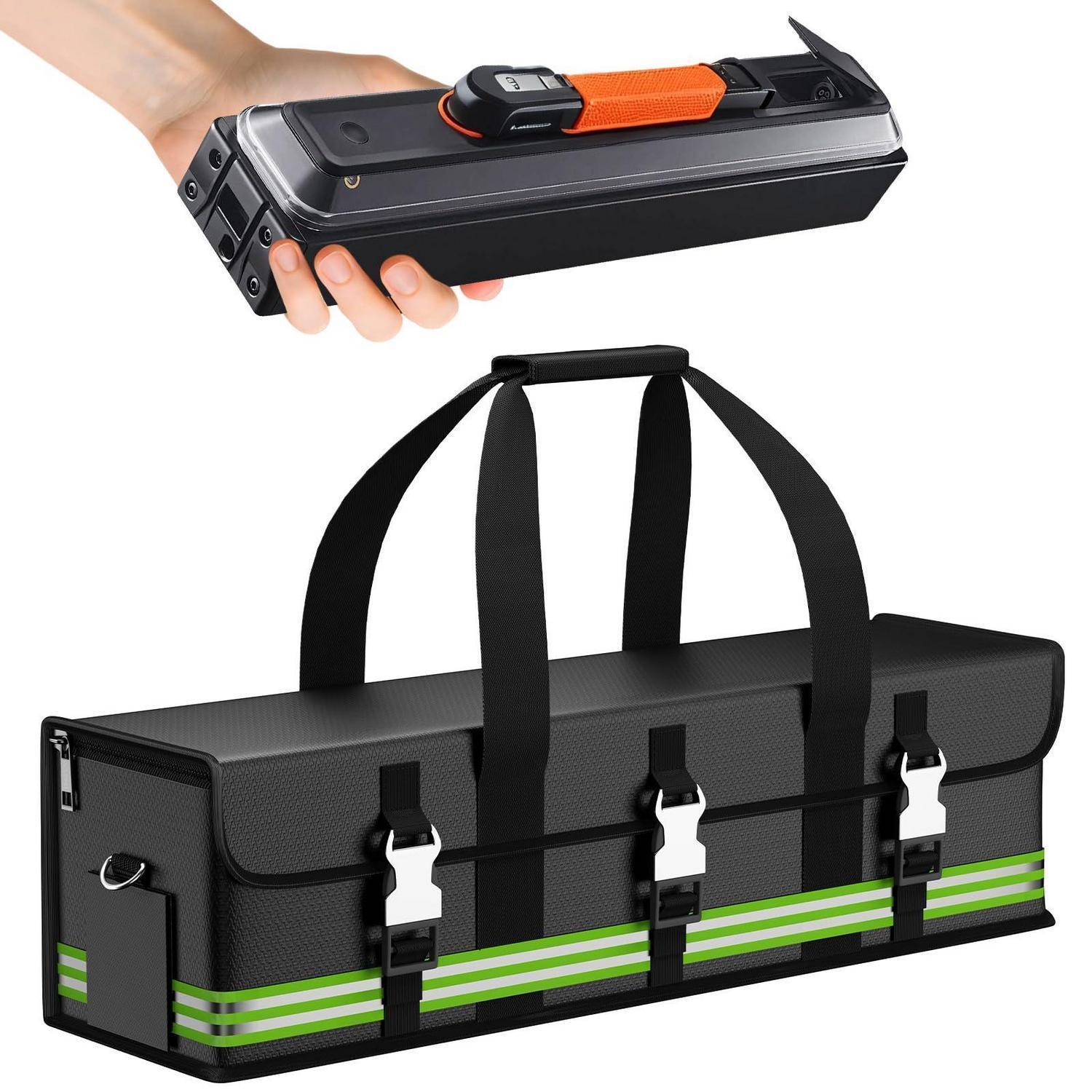 Feuerfeste E-bike Akku Tasche, Lipo Safe Bag, Explosionsgeschützt, 50x16x16cm, Tragbar