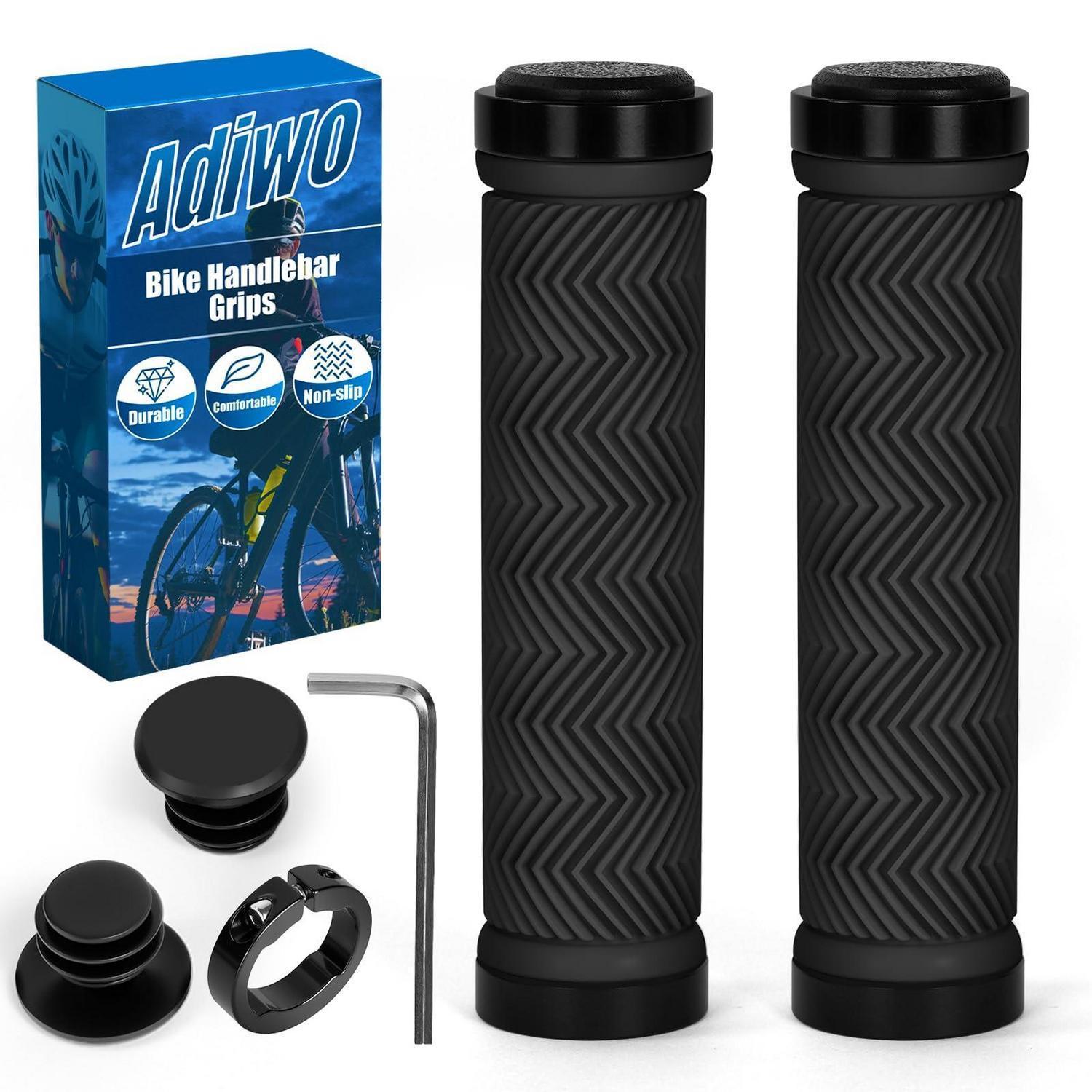 Ergonomische Fahrradgriffe Für 22,2mm Lenker, Rutschfest, Schwarz