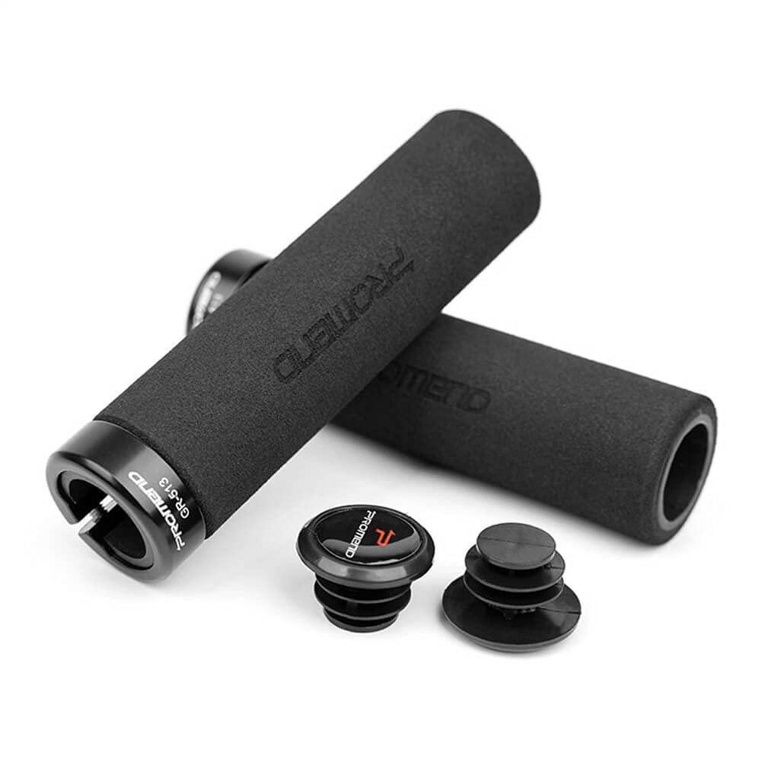 Fahrradgriffe Weichschaum Lenkergriffe Single Lock-on Komfort Rutschfest Schwarz