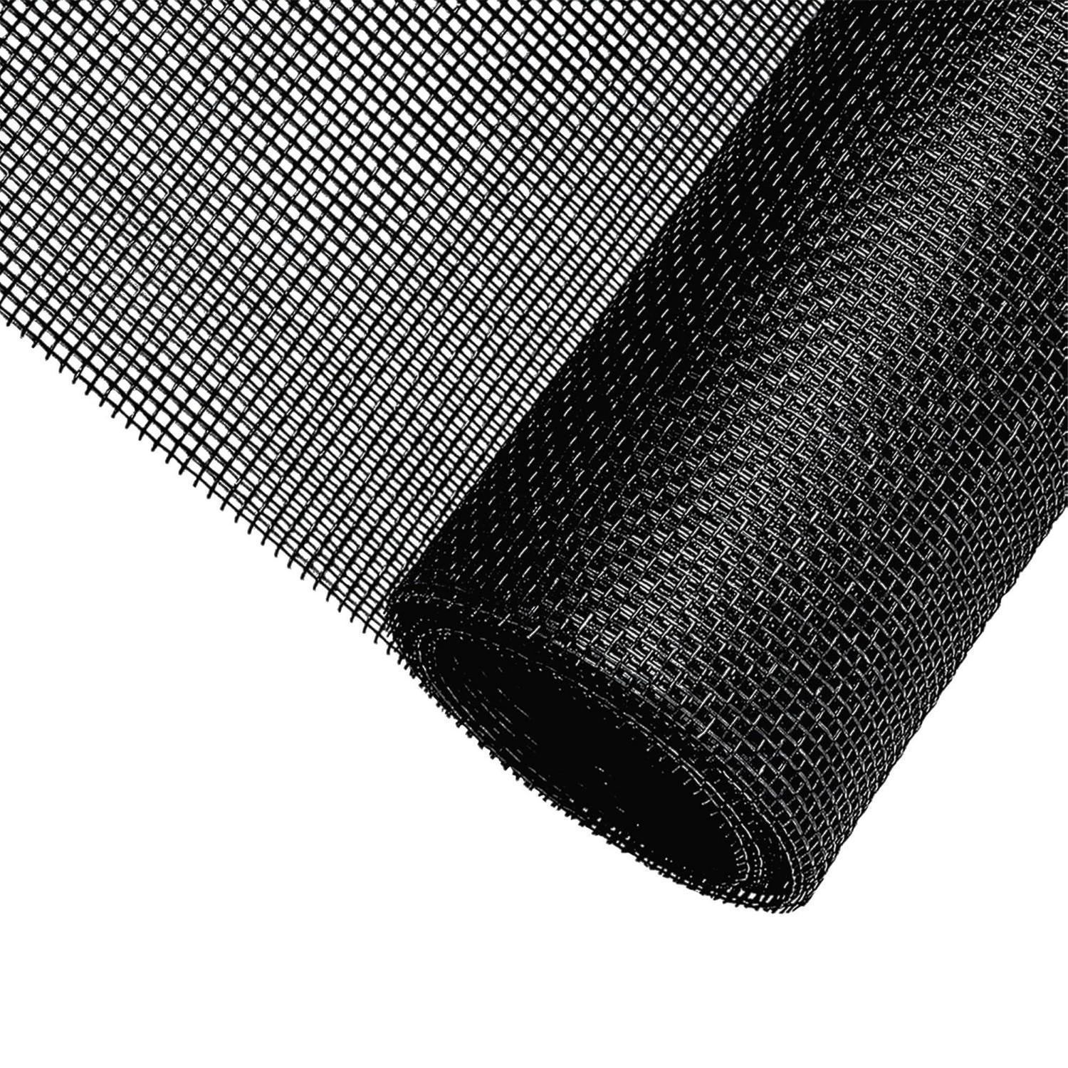 Fliegengitter Meterware 120x250cm Fiberglas Zuschneidbar Schwarz