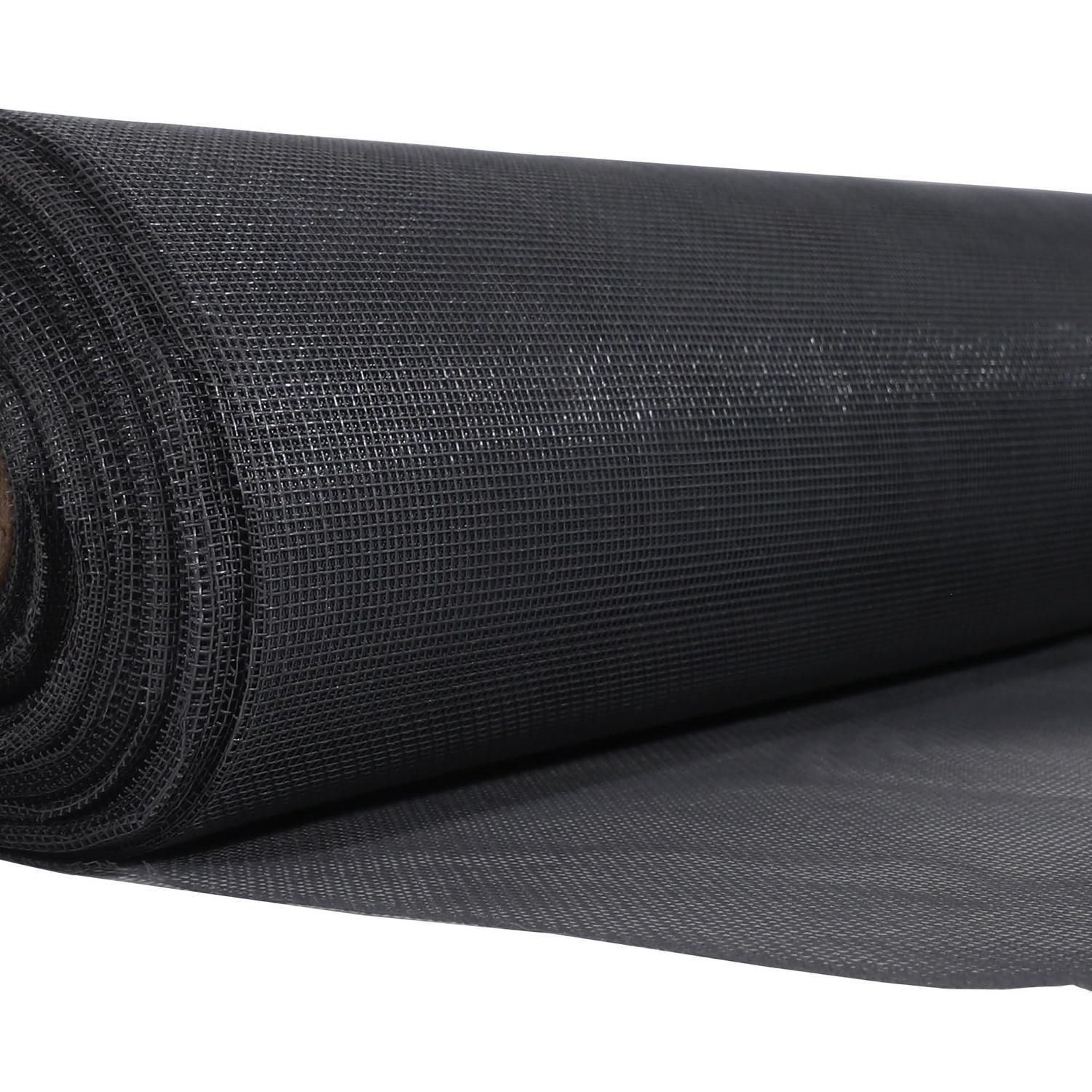 Fliegengitter Gewebe 1x2m Schwarz, Zuschneidbar, Feinmaschig, Uv-beständig