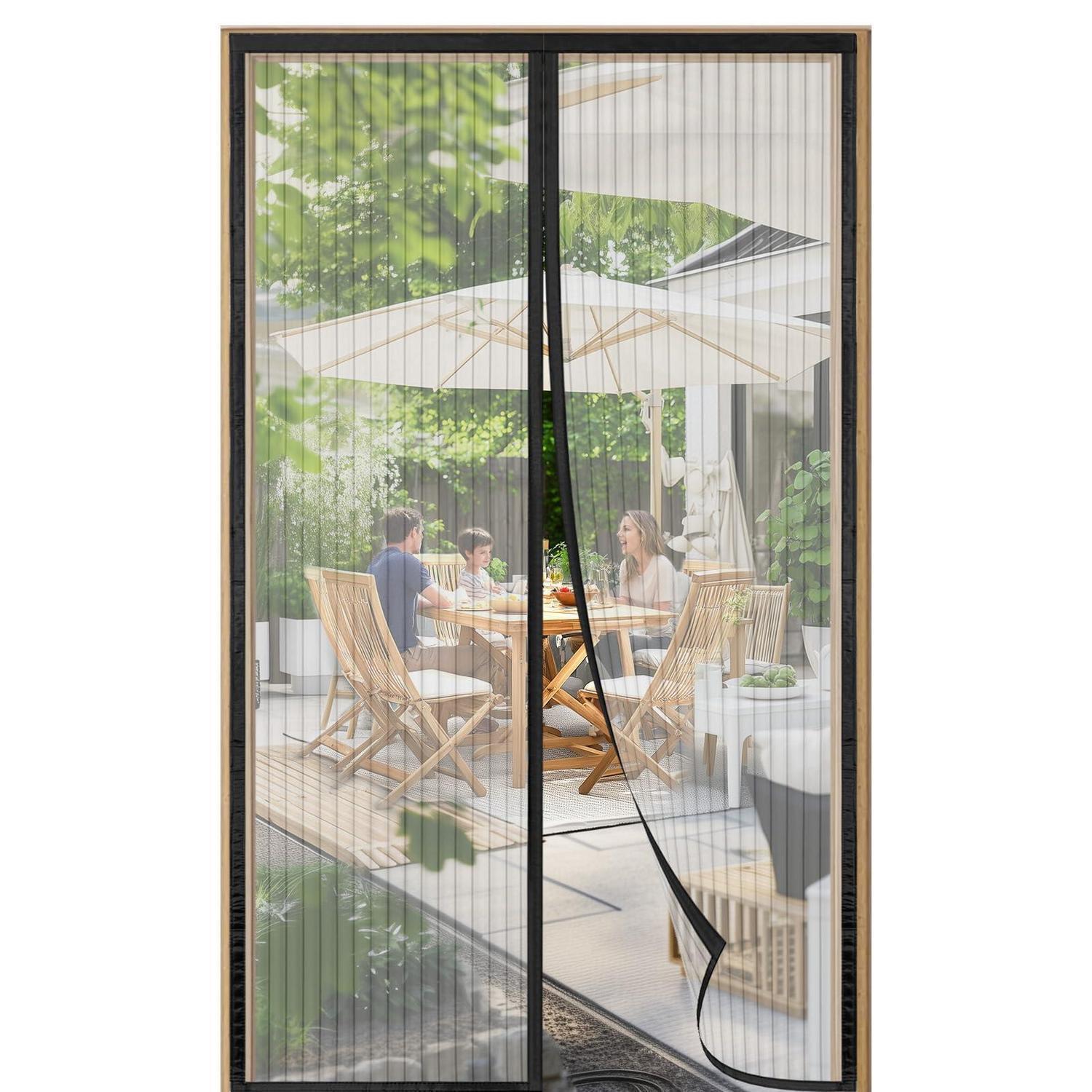 Fliegengitter Tür 120x240 Cm Mit Magneten, Insektenschutz Ohne Bohren