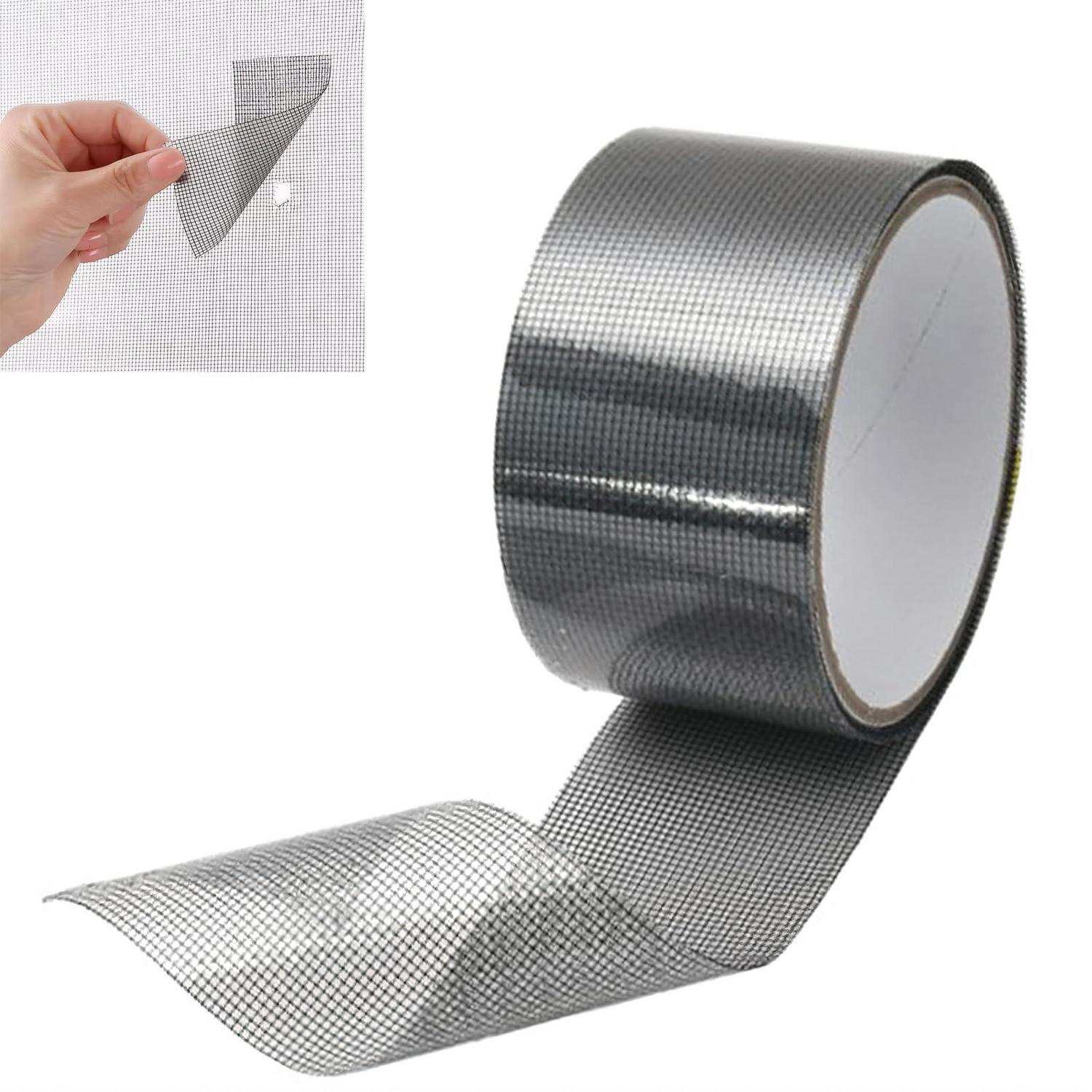 Fliegengitter Reparaturband 5cm X 10m, Selbstklebend, Wasserdicht, Glasfaser, Schwarz