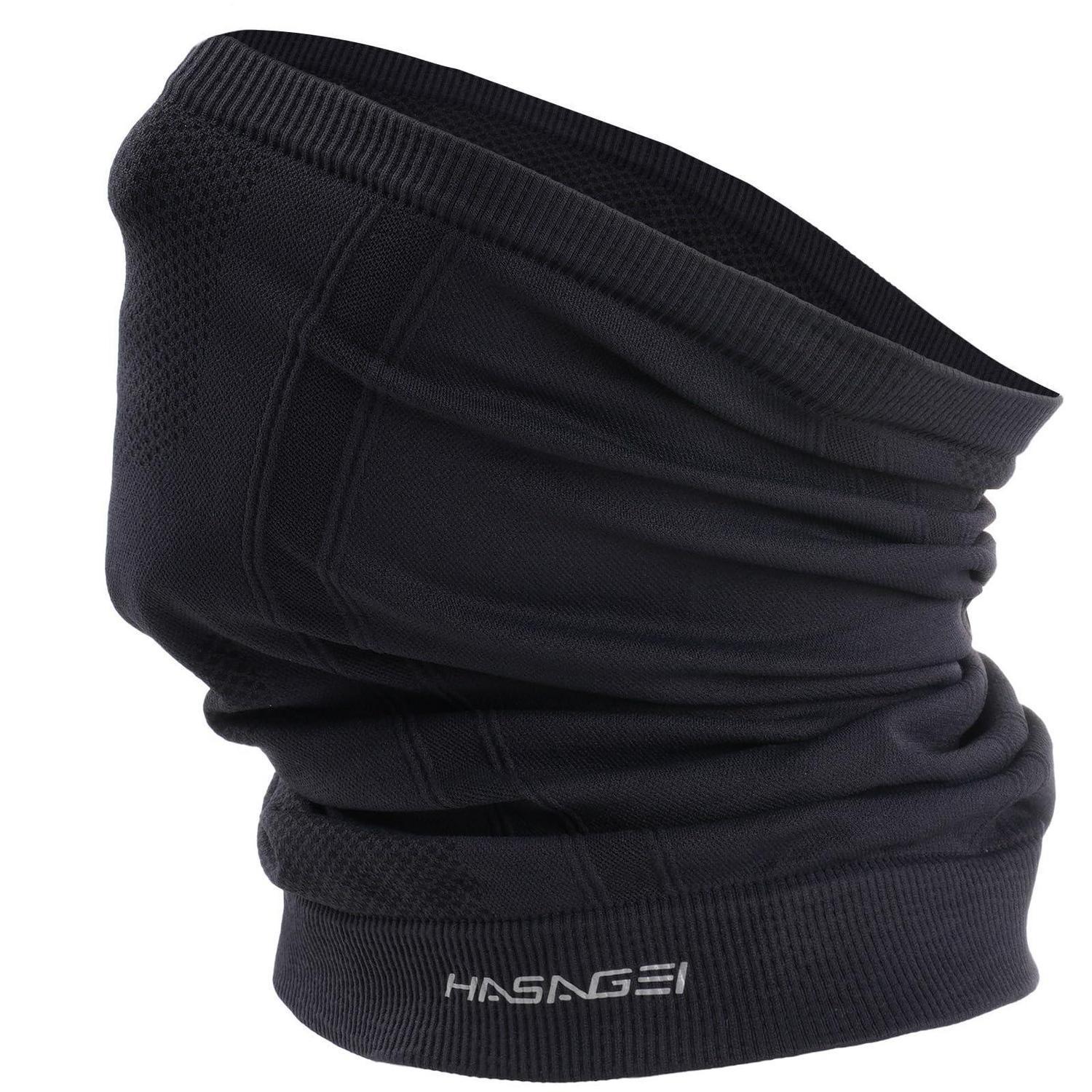Halbe Sturmhaube Atmungsaktiv Für Sport & Outdoor, Herren & Damen, Schwarz