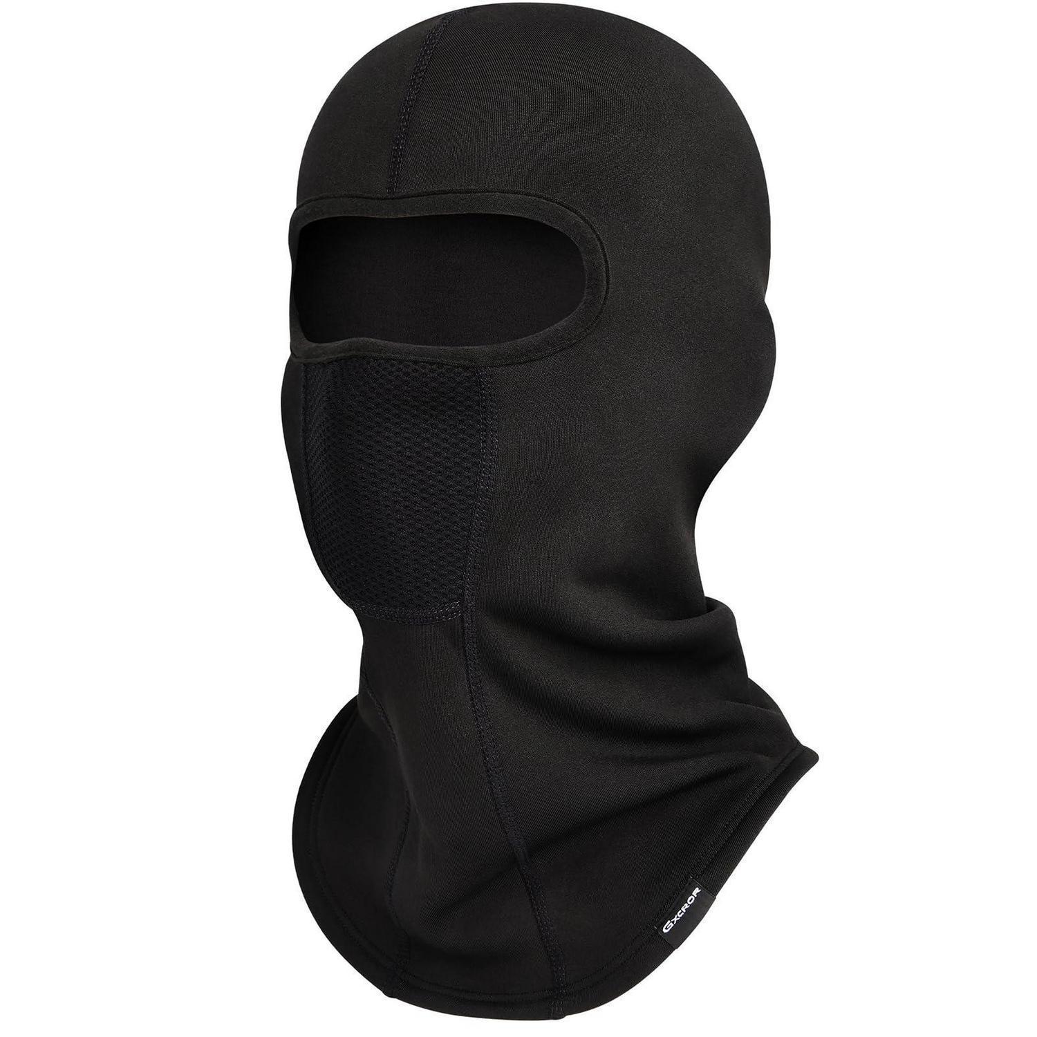 Sturmhaube Atmungsaktiv Mit Helm-passform Für Herren & Damen, Schwarz