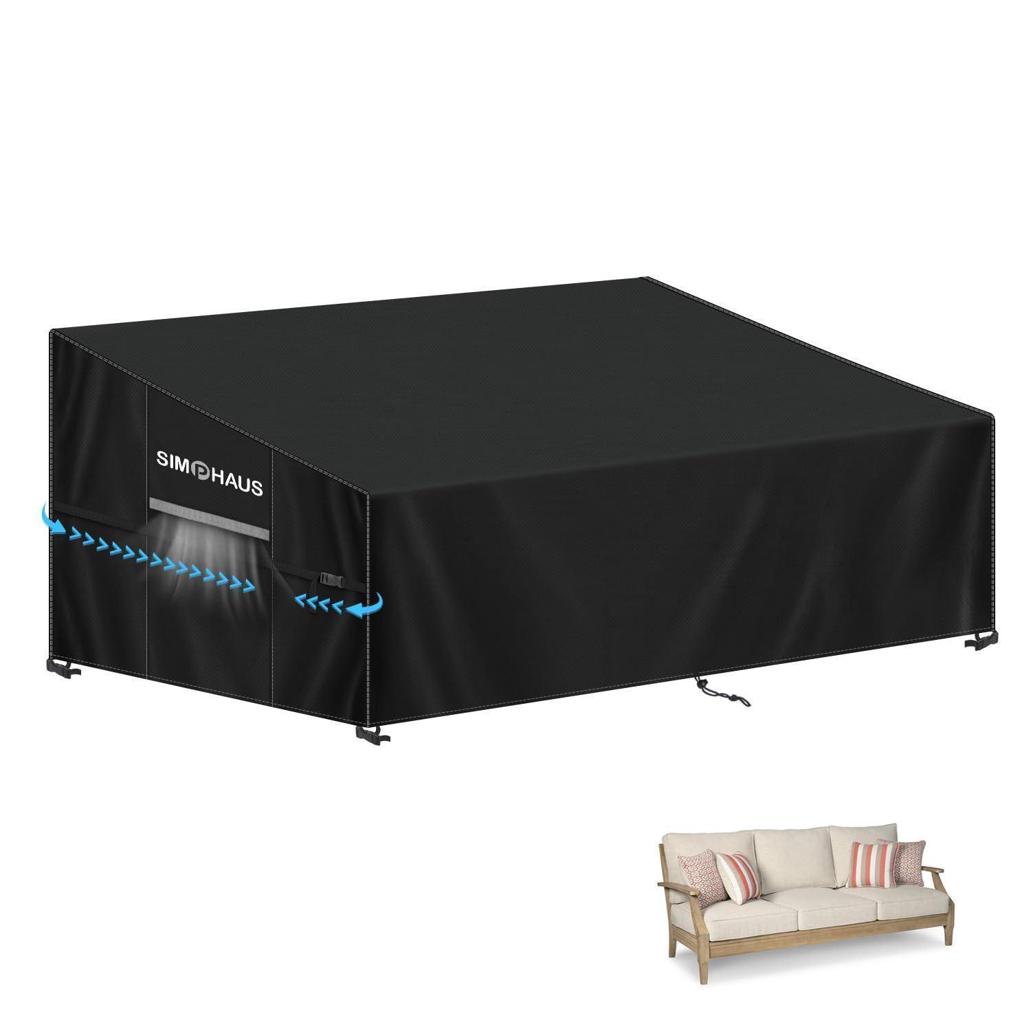 Gartenbank Abdeckung 2-sitzer Wasserdicht 420d Oxford 185x85x81/61cm