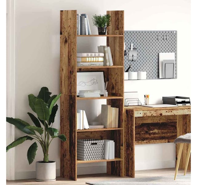 vidaXL Bücherregal Altholz 60 x 35 x 180 cm Holzwerkstoff 875021