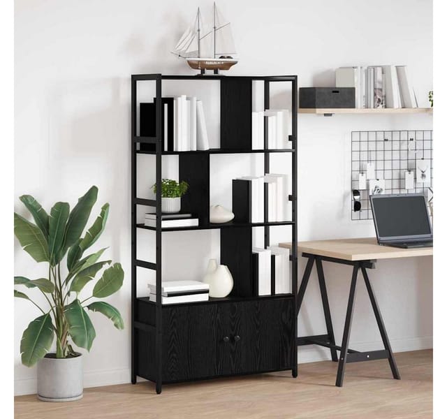 vidaXL Bücherregal Schwarz Eichen-Optik 80 x 30 x 155,5 cm 868437