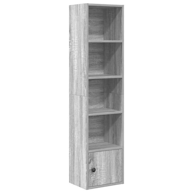 vidaXL Bücherregal Grau Sonoma 31x24x127 cm Holzwerkstoff 860351