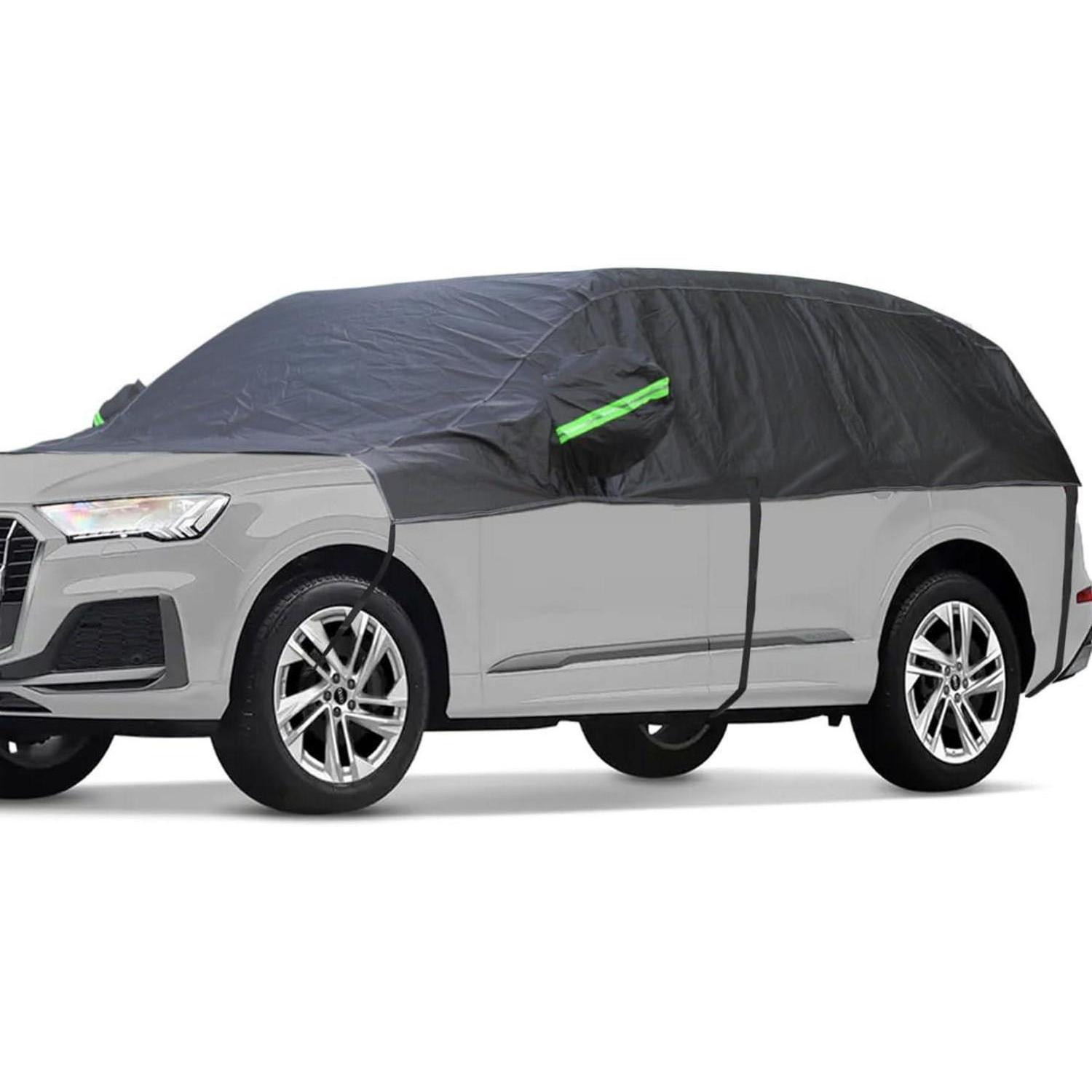 Halbgarage Auto Abdeckplane Wasserdicht, Verdickt, Mit Baumwolle Gefüttert, Für Suv & Kombi (bis 480cm)