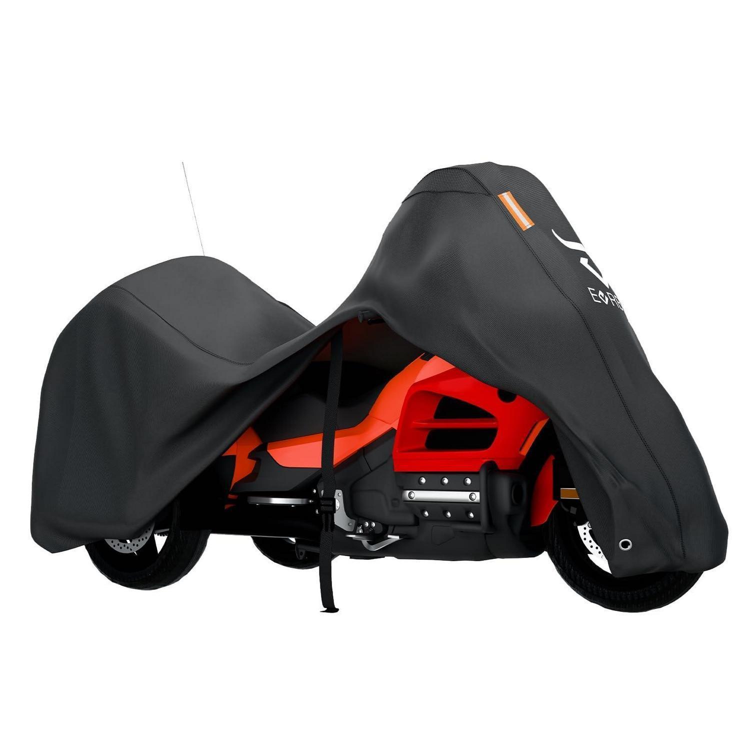 Motorradabdeckung Für Trikes Mit Reflektoren, Windfest, 420d Oxford, Für Harley Davidson & Honda