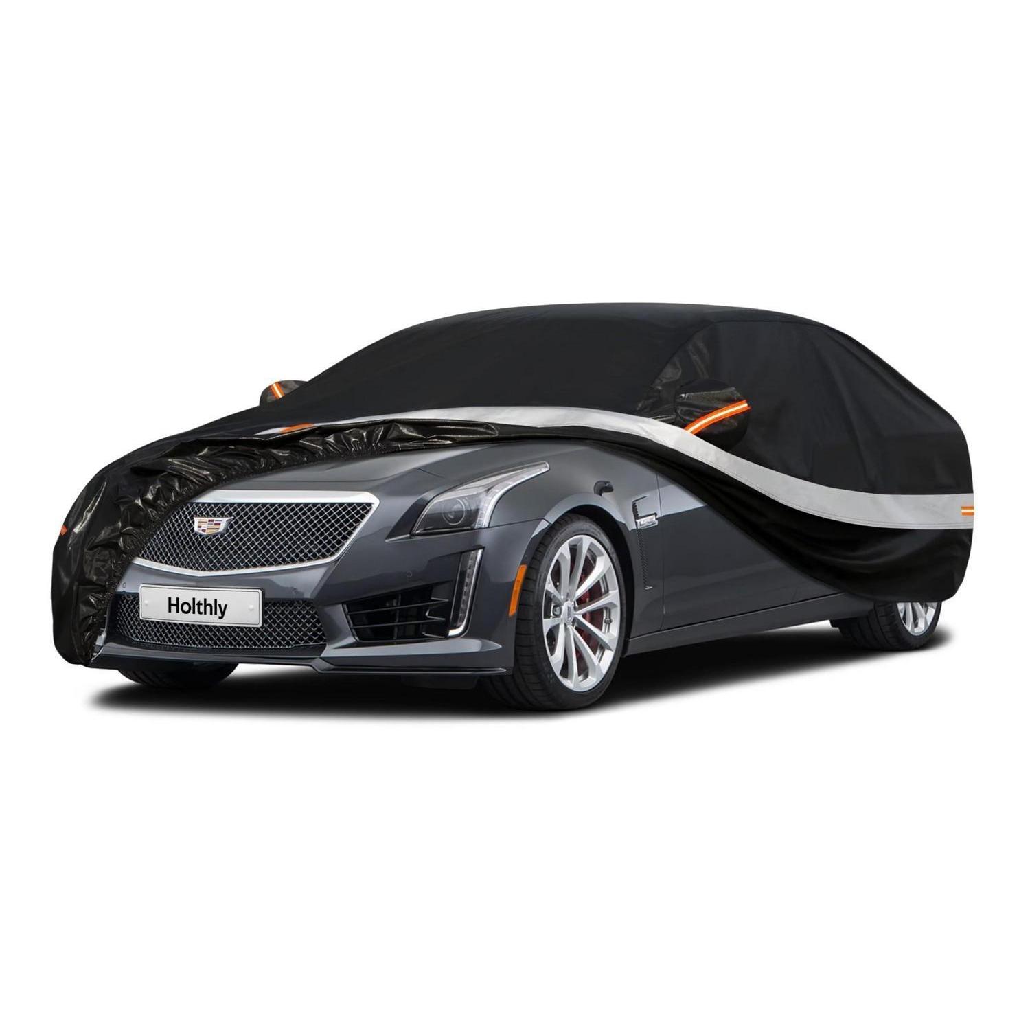 Autoabdeckung Wasserdicht Für Cadillac Cts (2014-2020) 10 Lagen Vollgarage Mit Wetterschutz