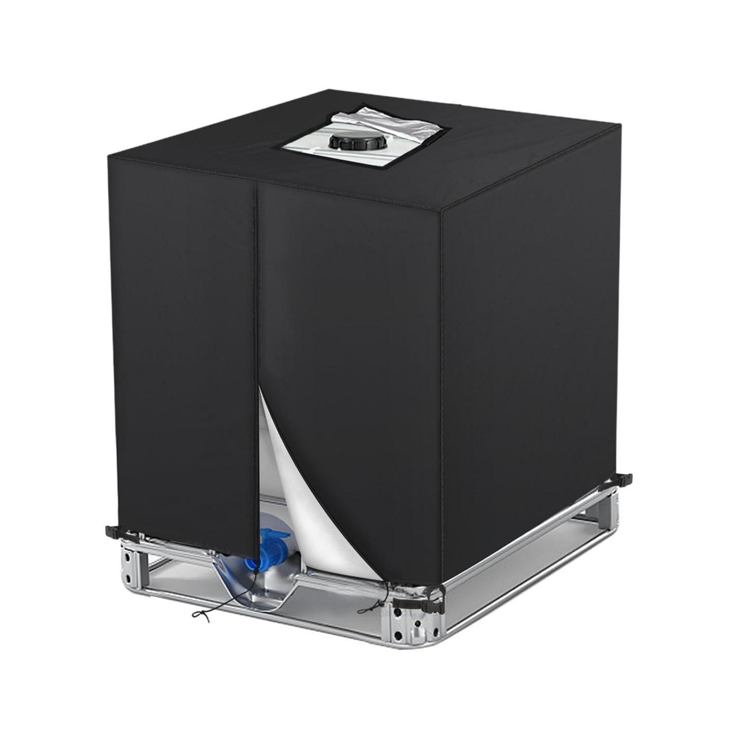 Ibc Tank Abdeckung 1000l 420d Oxford Schwarz Uv-schutz Winddicht