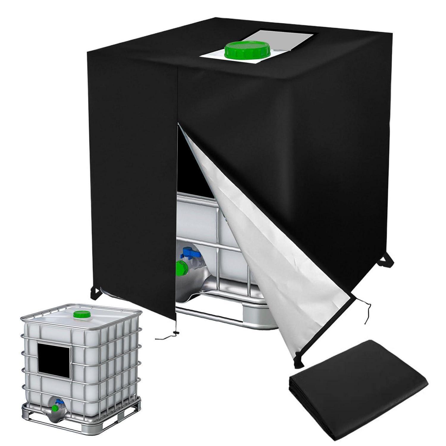 Ibc Tank Abdeckung 1000l, Wasserdicht Uv-beständig, Schwarz
