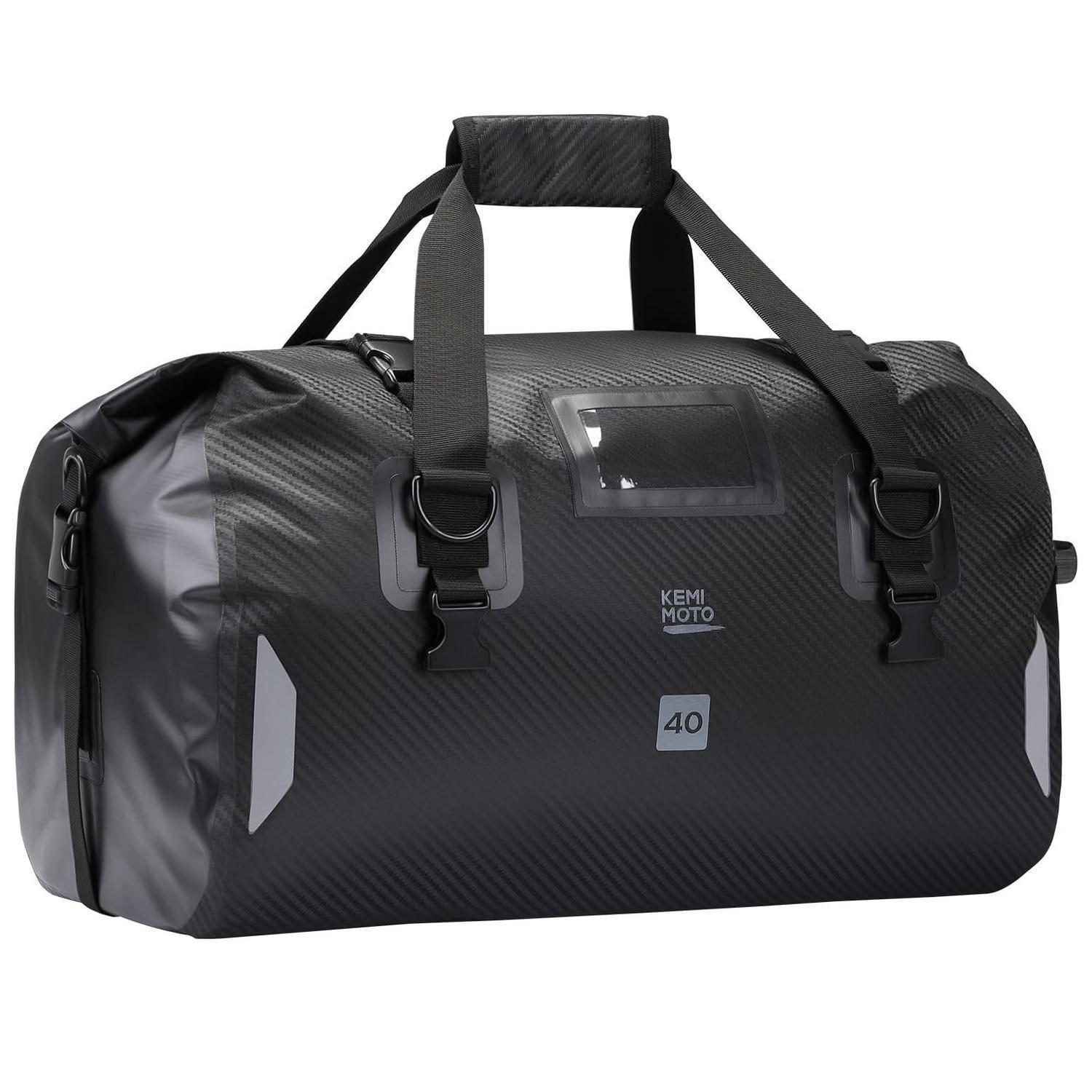 Motorrad Hecktasche 40l Wasserdicht Mit Schnellverschluss & Reflektoren