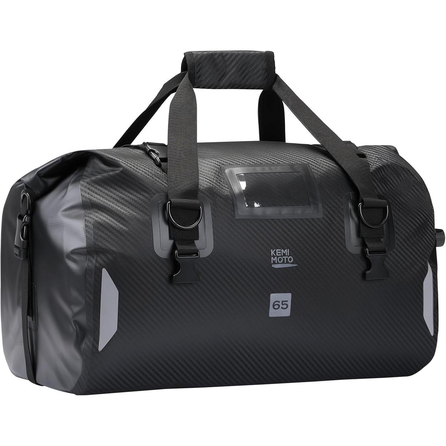 Motorrad Hecktasche 65l Wasserdicht Mit Schnellverschluss & Reflektoren