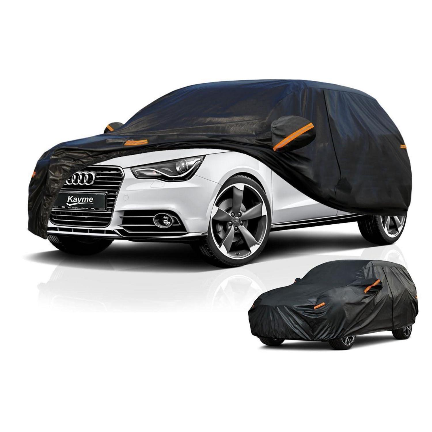 Autoplane Wasserdicht Atmungsaktiv Für Audi A1 (2012-2025) 7-schichten Vollgarage Staubschutz Schwarz