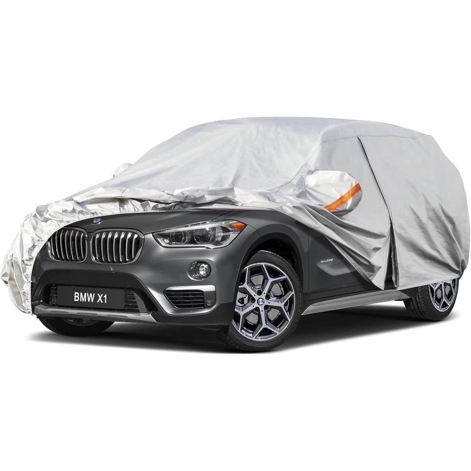 Vollgarage Autoabdeckung Für Bmw X1 (2009-2025) Wasserdicht & Atmungsaktiv Silber