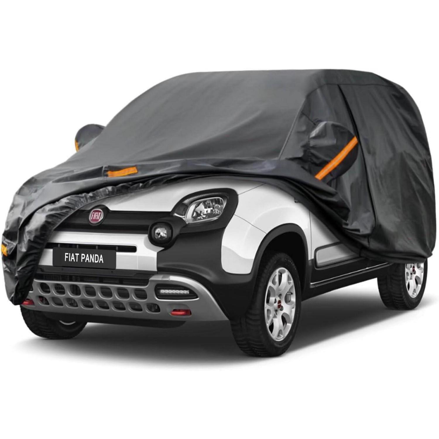 Autoplane Wasserdicht Für Fiat Panda (2011-2025) 7-schichten Vollgarage Staubschutz Mit Reflektoren