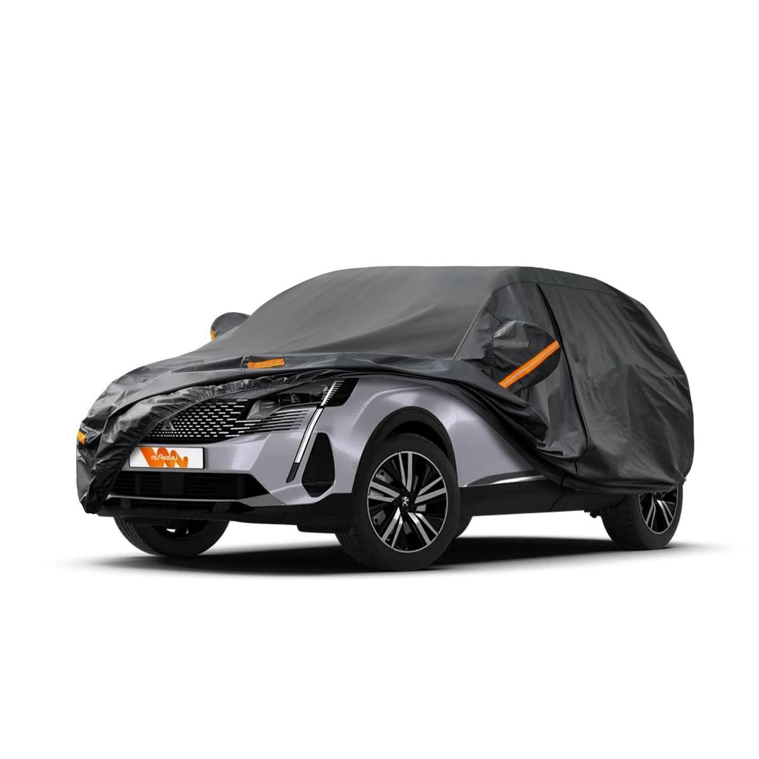 Vollgarage Autoplane Wasserdicht Für Peugeot 3008 (2009-2025) Mit Reflektoren