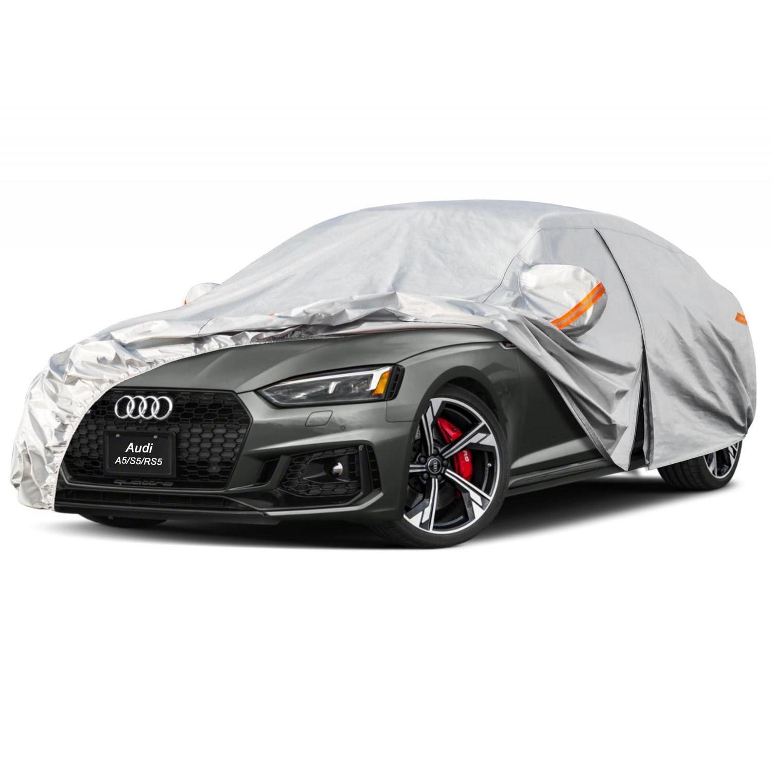 Vollgarage Autoplane Wasserdicht Atmungsaktiv Für Audi A5 (2009-2025) Silber