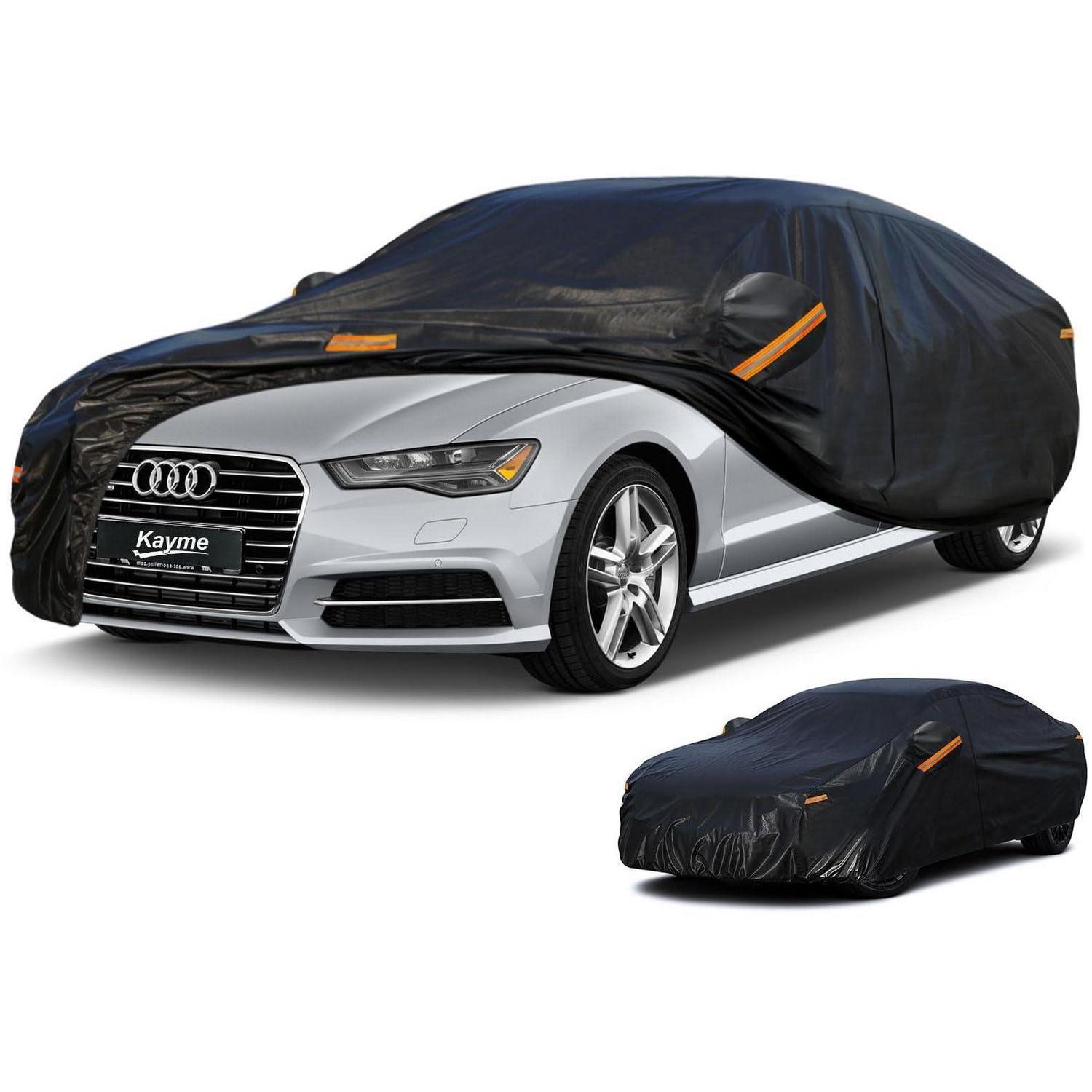Vollgarage Autoplane Wasserdicht Atmungsaktiv Für Audi A6 Limousine (2004-2025) Schwarz