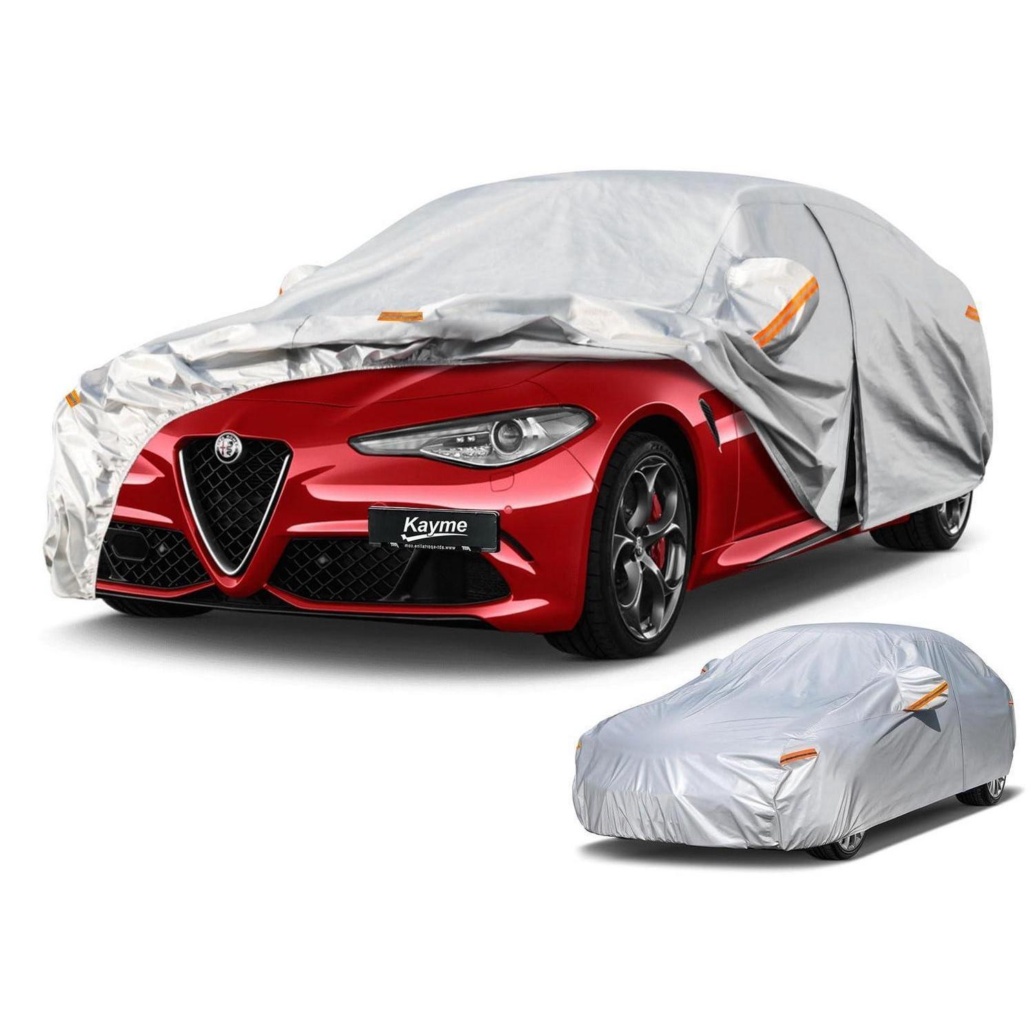Vollgarage Autoplane Wasserdicht Für Alfa Romeo Giulia (2016-2025) Silber