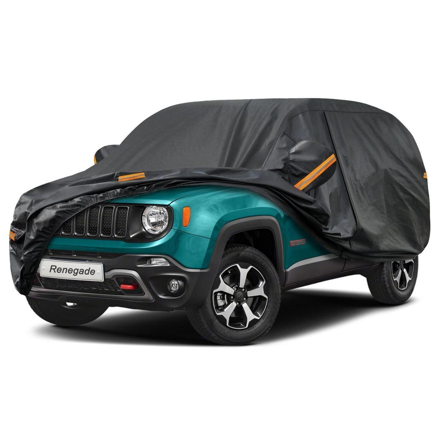 Vollgarage Autoplane Wasserdicht Atmungsaktiv Für Jeep Renegade (2014-2025) Schwarz