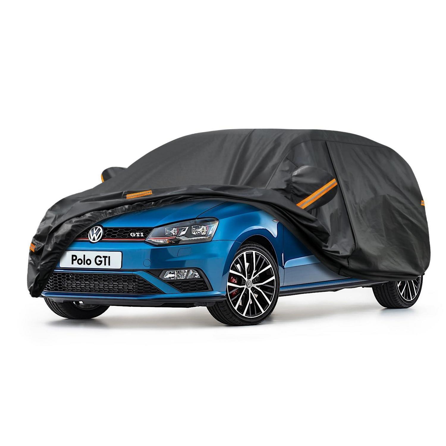 Autoplane Wasserdicht Atmungsaktiv Für Vw Polo (1981-2025) 7-schicht Vollgarage Mit Reflektoren