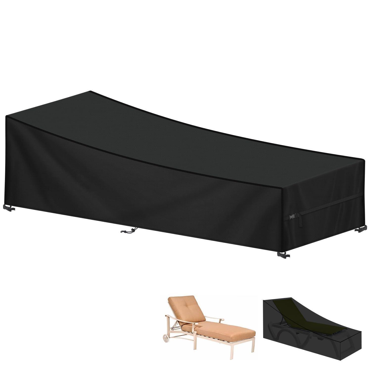 Gartenliege Abdeckung Wasserdicht 420d Oxford 210x80x45/75cm