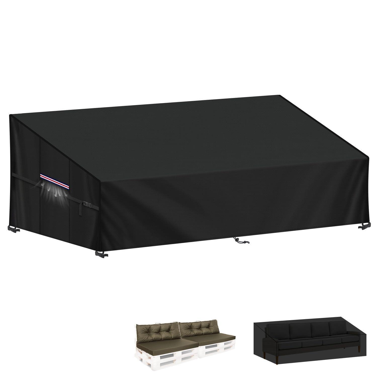 Gartensofa Abdeckplane 420d Oxford Wasserdicht Winddicht Für 4-sitzer Loungesofa