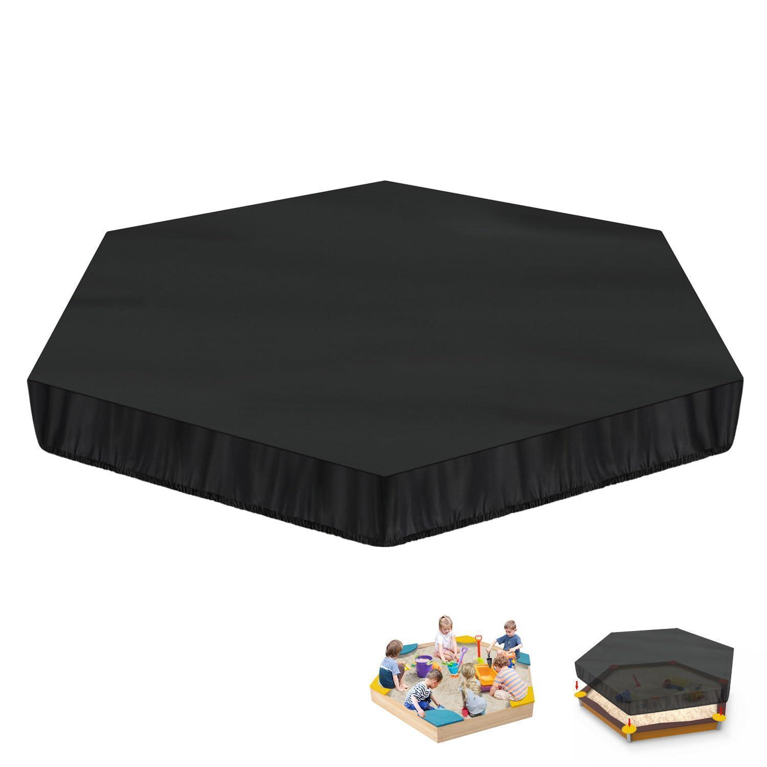 Sandkastenabdeckung Sechseckig Wasserdicht 420d Oxford Mit Kordelzug 230x200x20cm