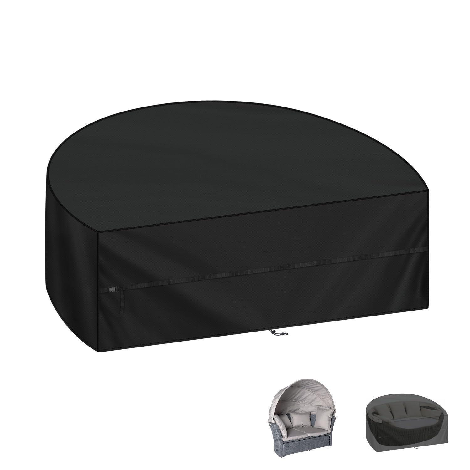 Abdeckhaube Für Sonneninsel 180x90x80cm, Wasserdicht, Winddicht, 420d Oxford