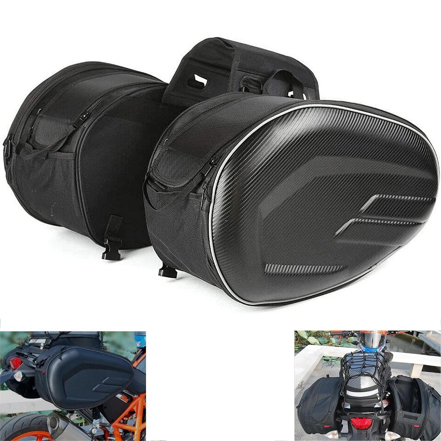 Motorrad-satteltaschen 36-58l Erweiterbar Wasserdicht Universell Für Die Meisten Motorräder
