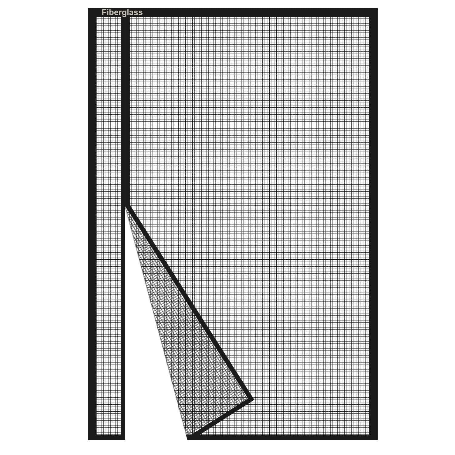 Magnetisches Fliegengitter 95x210cm Für Balkontür Ohne Bohren