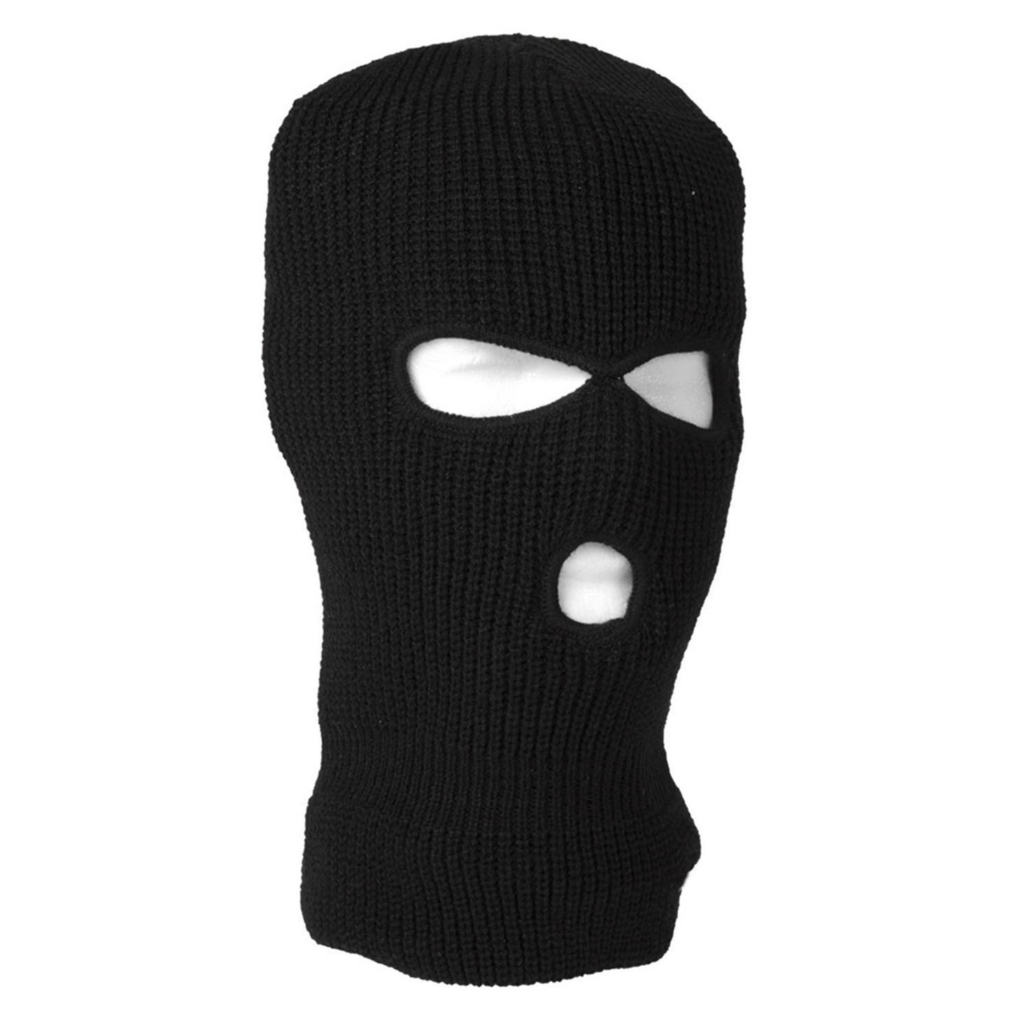 3-loch Sturmhaube Atmungsaktiv Gestrickt Für Damen & Herren, Winter Balaclava Für Motorrad & Ski