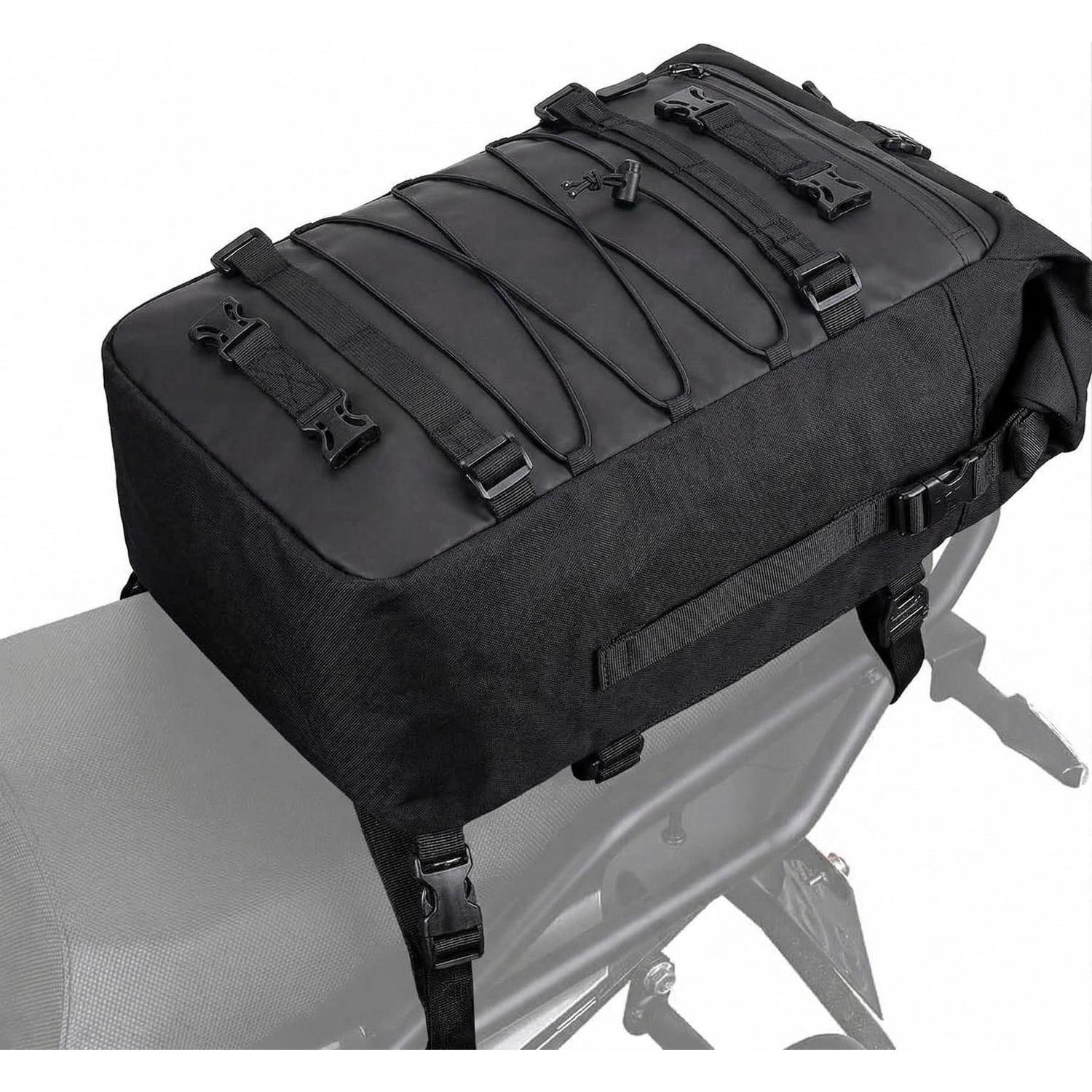 Motorradtasche 30l Multifunktional, Seitentasche & Hecktasche, Modular, Schwarz