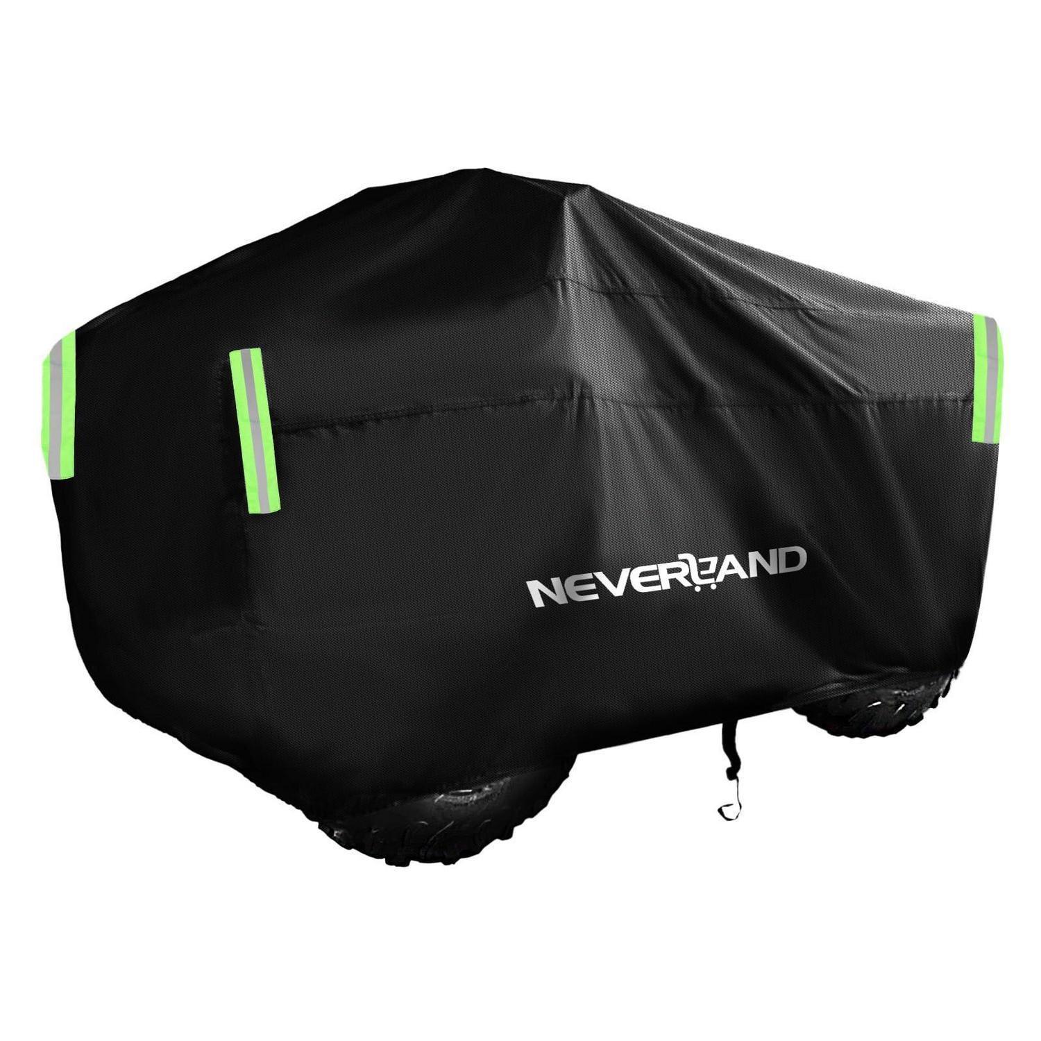 Atv Abdeckung 300d Oxford Stoff Mit Reflektierenden Riemen Und Aufbewahrungstasche Xl Schwarz