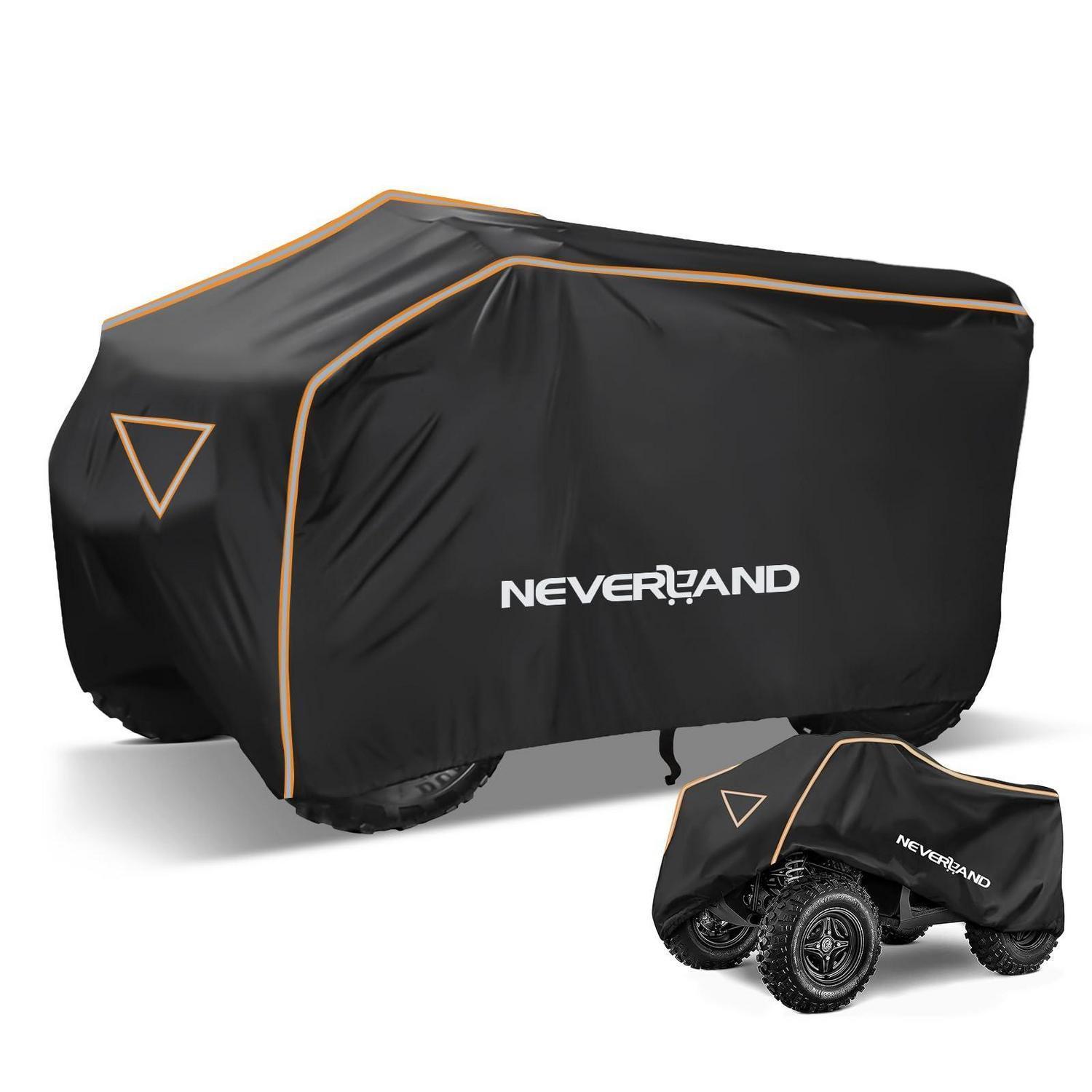 Quad Abdeckplane 210x120x115cm 420d Wasserdicht Winddicht Reversibel Xl Orange/schwarz