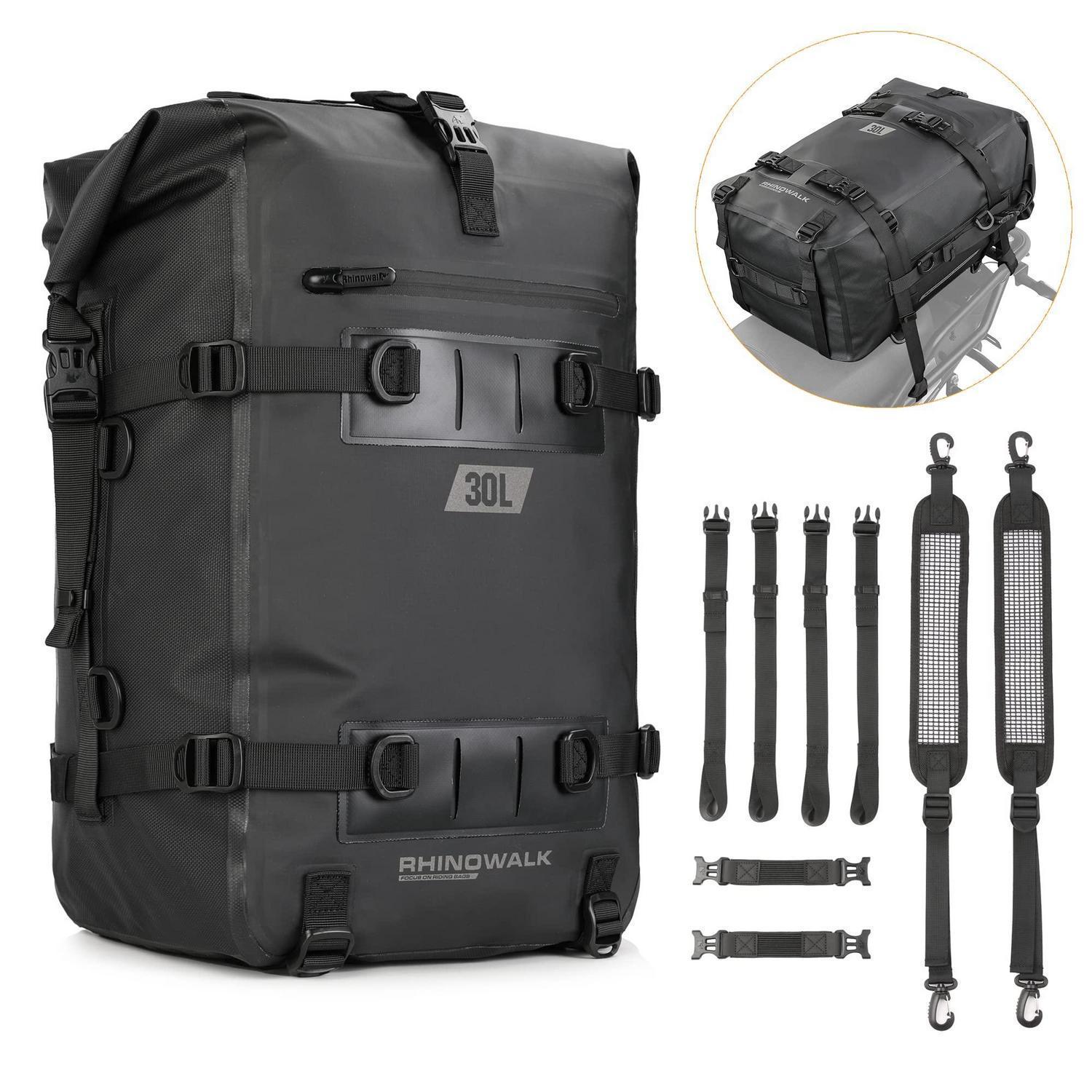 Motorrad Hecktasche 8/15/30l Wasserdicht, Als Sitz- Oder Satteltasche, Mit Reflektoren