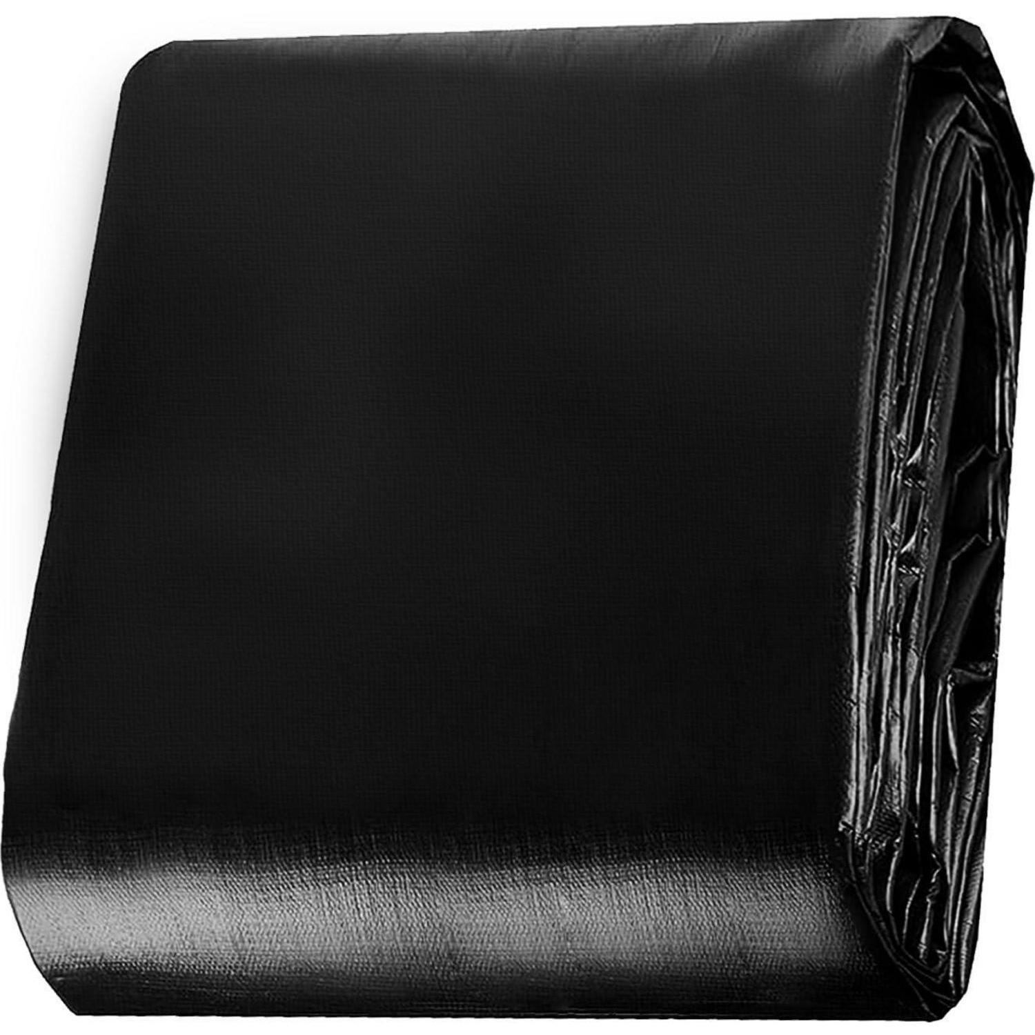 Robuste Abdeckplane 150g/m² Wasserdicht Reißfest 2.5x4m Schwarz