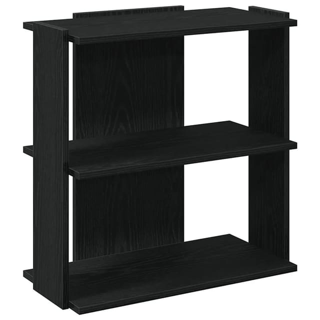 vidaXL Bücherregal 3 Böden Schwarz 60x30x60 cm Holzwerkstoff 860248