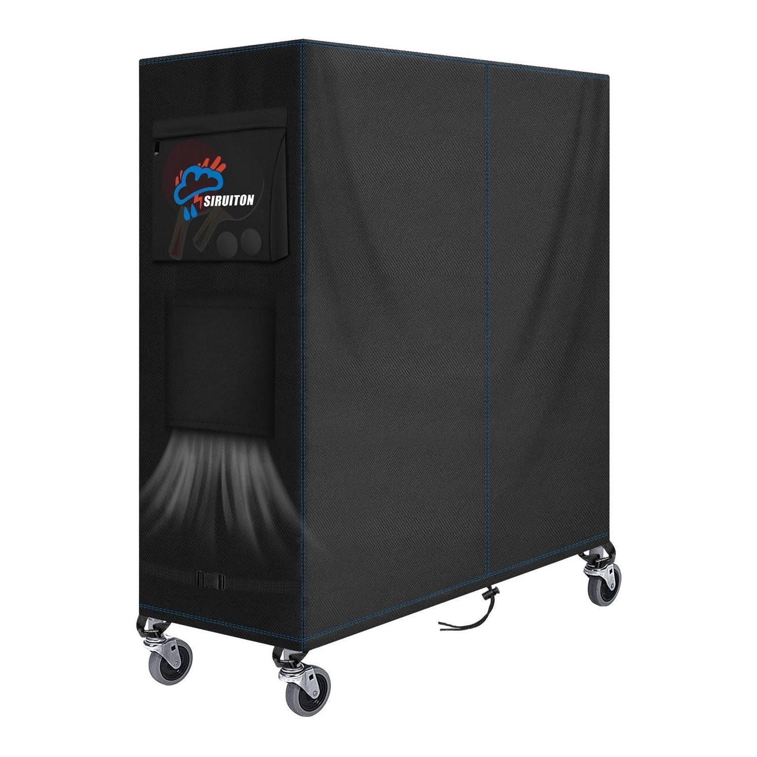 Tischtennisplatten Abdeckung 165x70x185cm Wasserdicht Winddicht Oxford Staubschutz Mit Aufbewahrungstasche