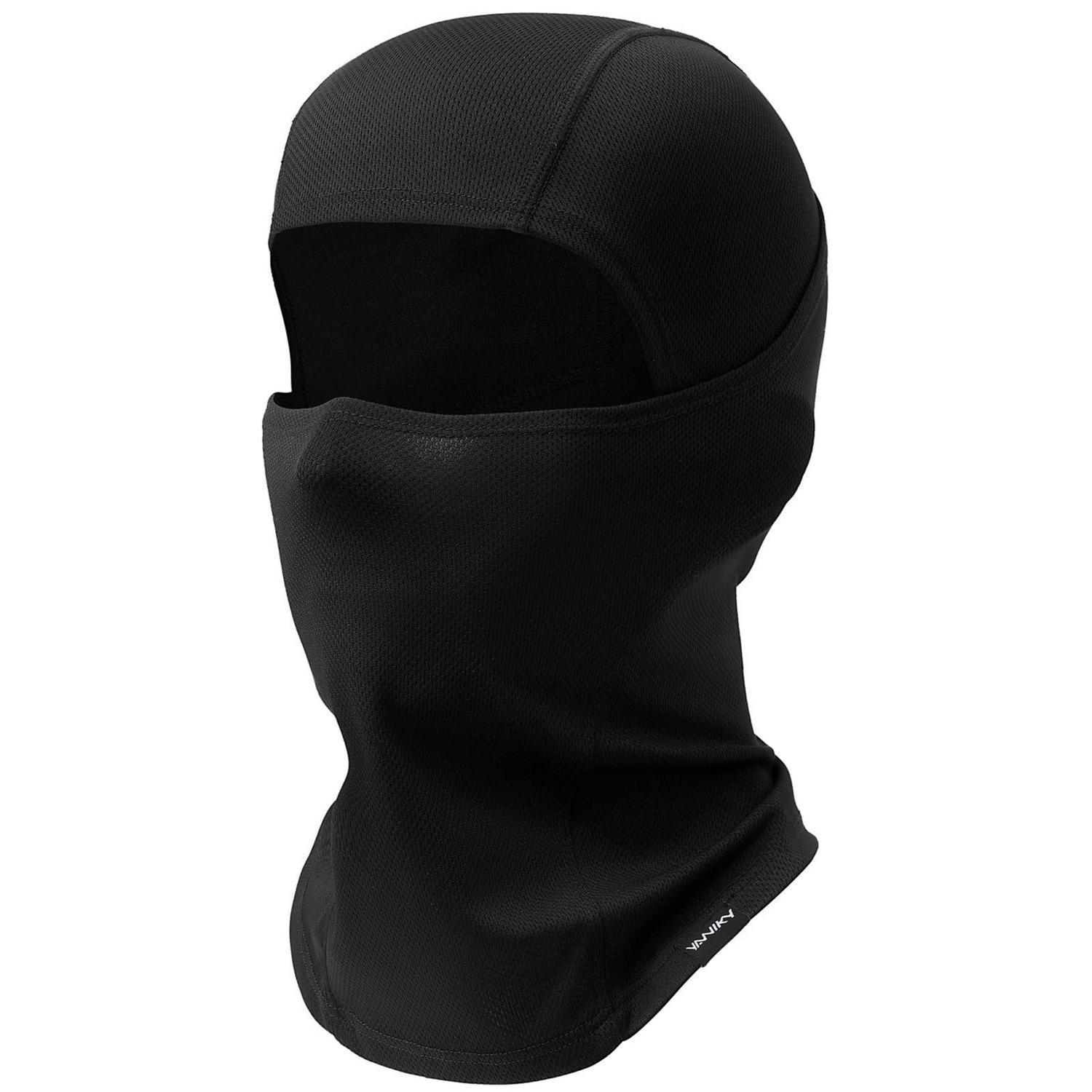 Sturmhaube Atmungsaktiv Mit Uv-schutz Für Damen Und Herren, Schwarz