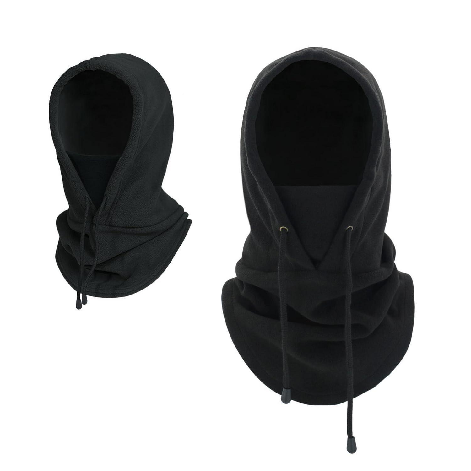 Fleece Sturmhaube Für Damen Und Herren, Warm, Atmungsaktiv, Schwarz