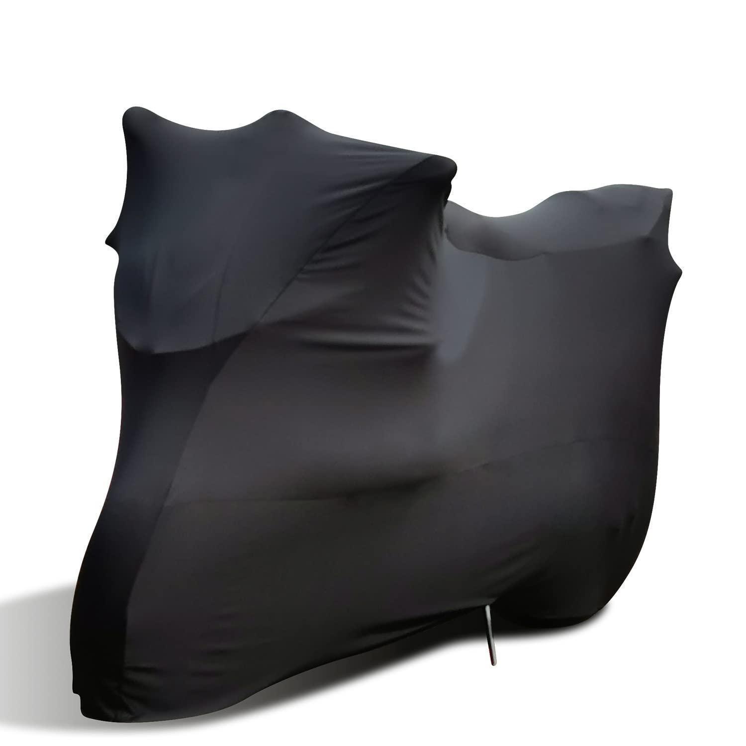 Motorrad Abdeckplane Innen Samt-stretch Stoff Staubschutz Xxl Xxxl Schwarz