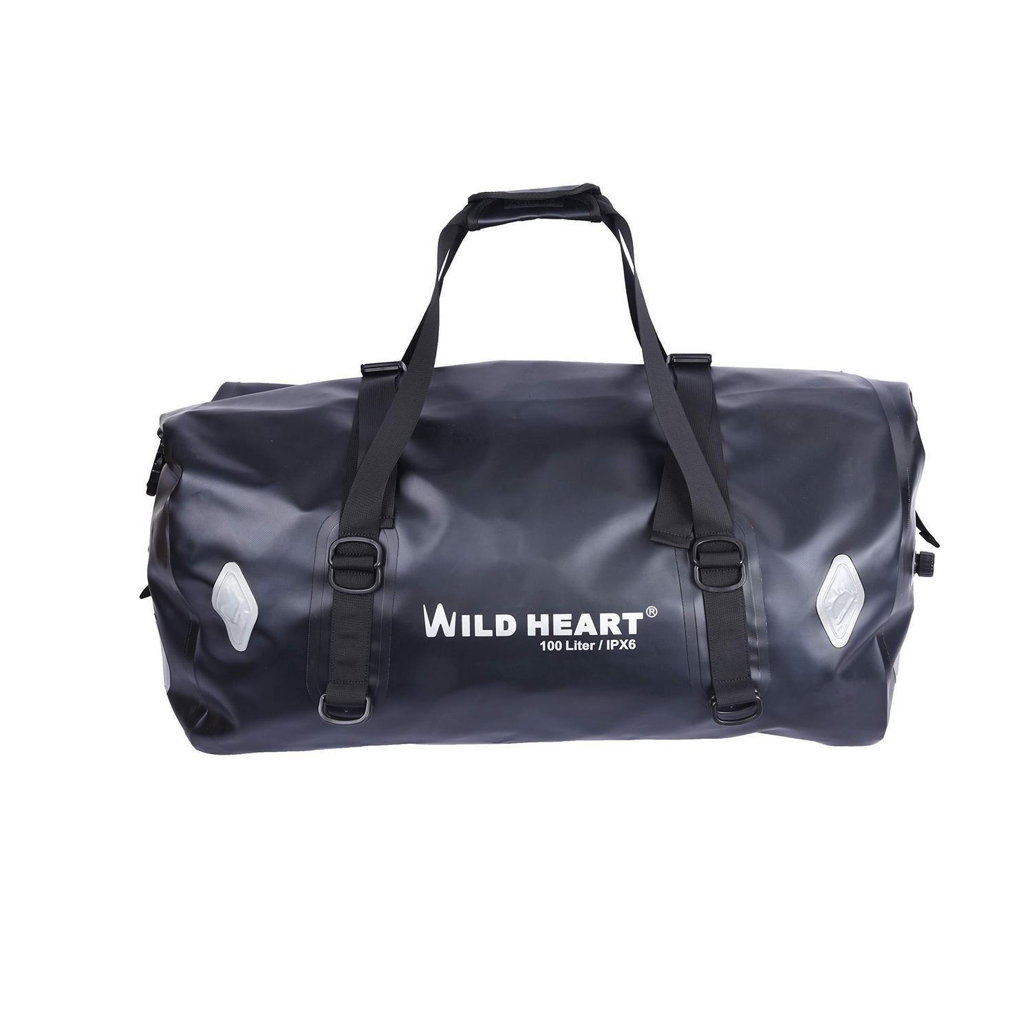 Wasserdichte Motorradtasche 100l Mit Rollverschluss Und Reflektoren